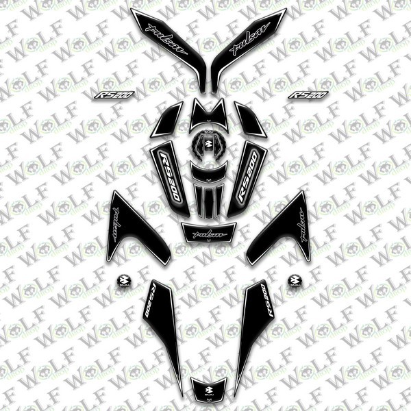 Bajaj Pulsar Rs 200 Full Damla Set - B51001