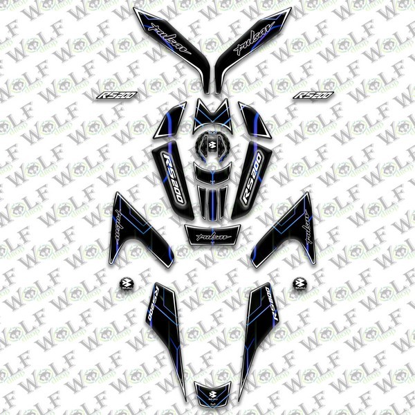 Bajaj Pulsar Rs 200 Full Damla Set - B51007