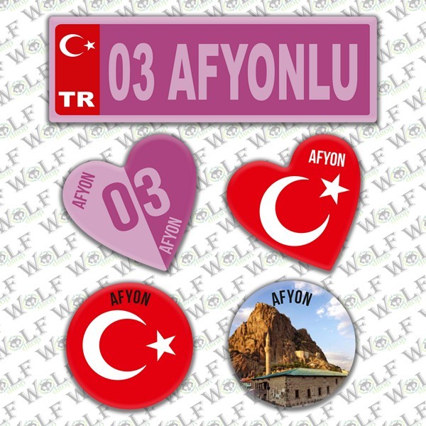 İllere Özel Damla Etiket  ( 03 Afyonlu )