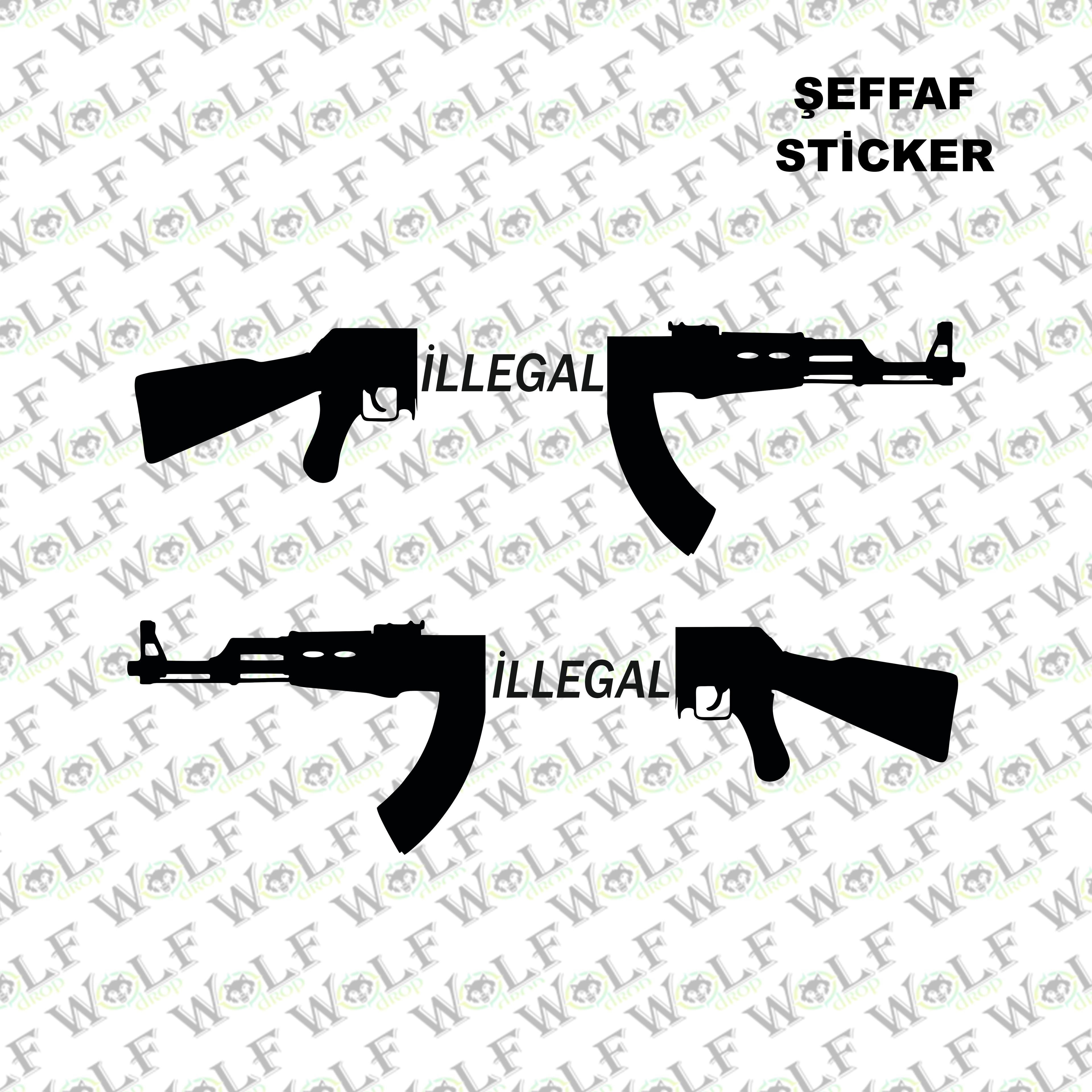 Tekli Sticker Şeffaf 034