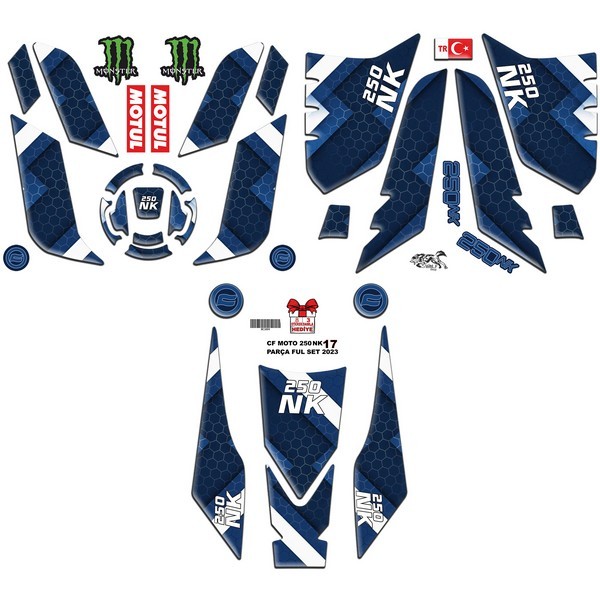 CF MOTO 250 NK 2023 - 2024 UYUMLU FULL SET 004