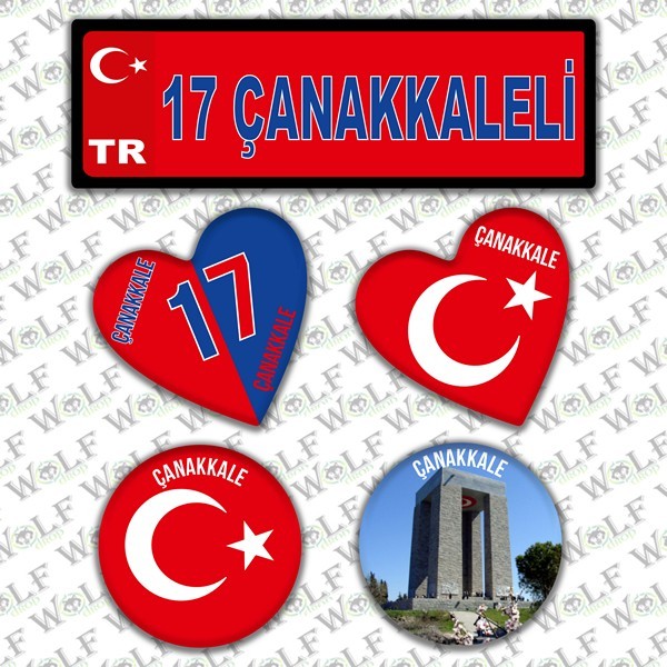 İllere Özel Damla Etiket  ( 17 Çanakkaleli )