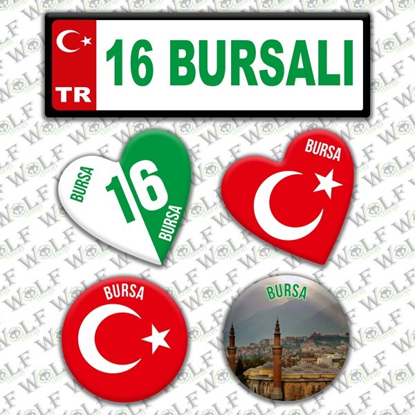 İllere Özel Damla Etiket  ( 16 Bursalı )