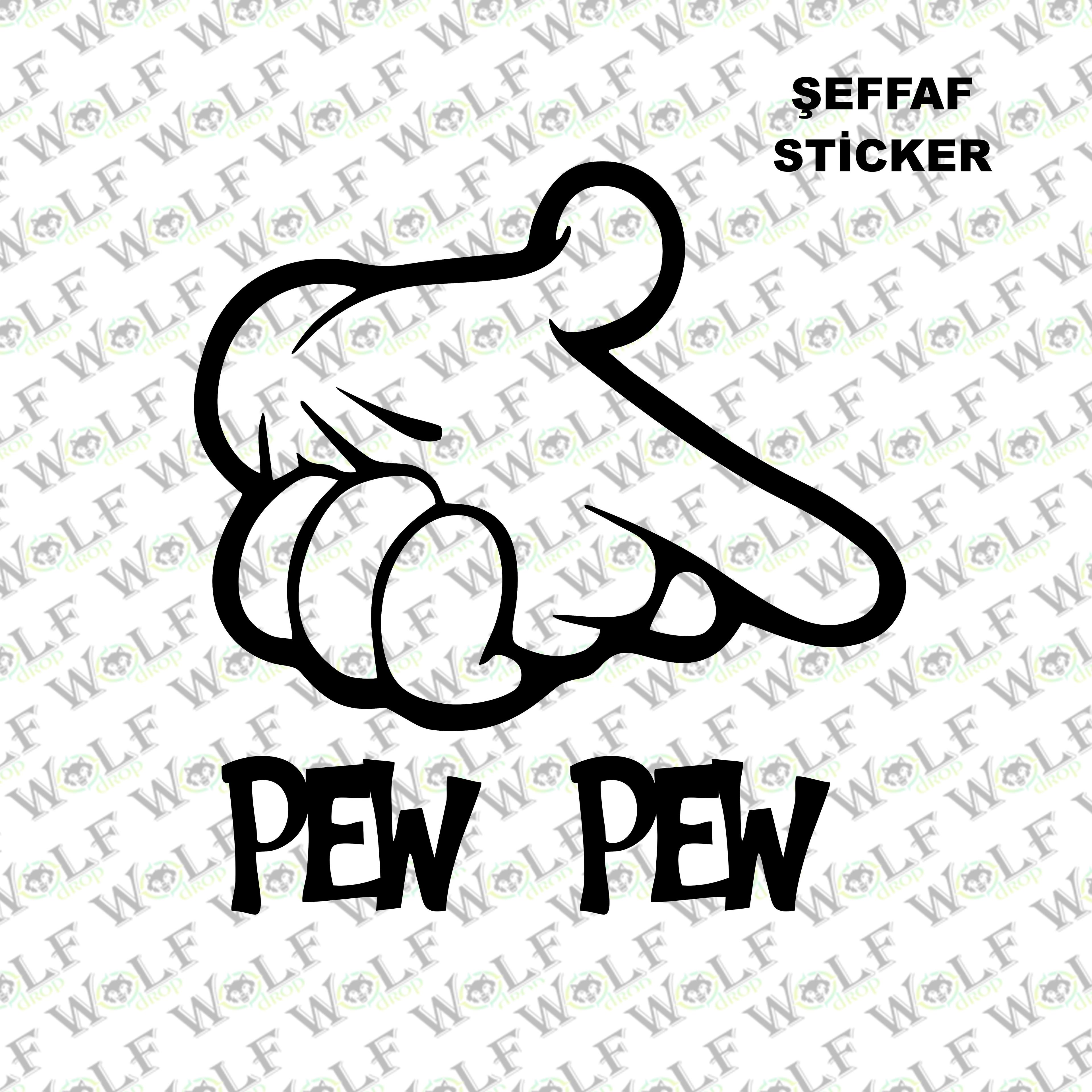 Tekli Sticker Şeffaf 037