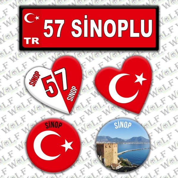 İllere Özel Damla Etiket  ( 57 Sinoplu)