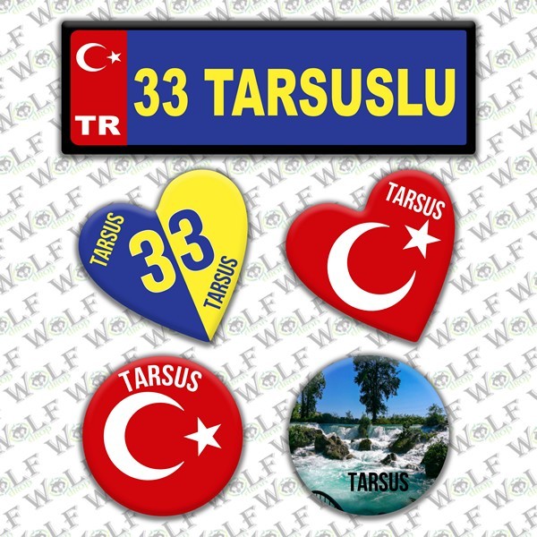 İllere Özel Damla Etiket  ( 33 Tarsuslu, Mersinli )