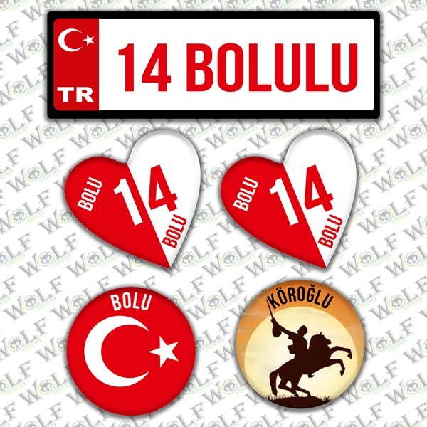 İllere Özel Damla Etiket  ( 14 Bolulu )