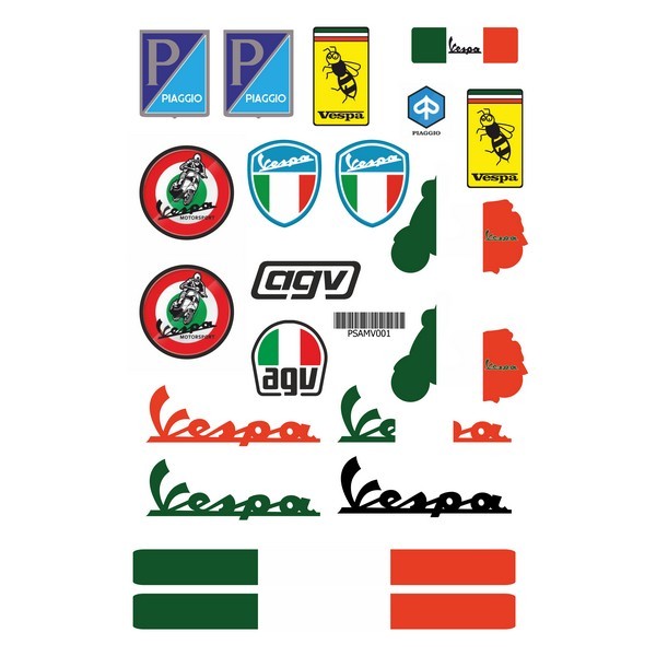 Vespa A4 Sticker 001