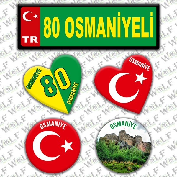 İllere Özel Damla Etiket  ( 80 Osmaniyetli ) - Pİ323