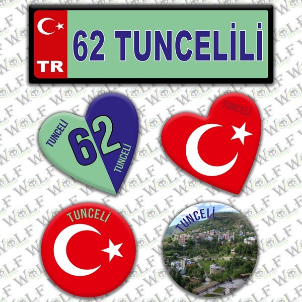 İllere Özel Damla Etiket  ( 62 Tuncelili )