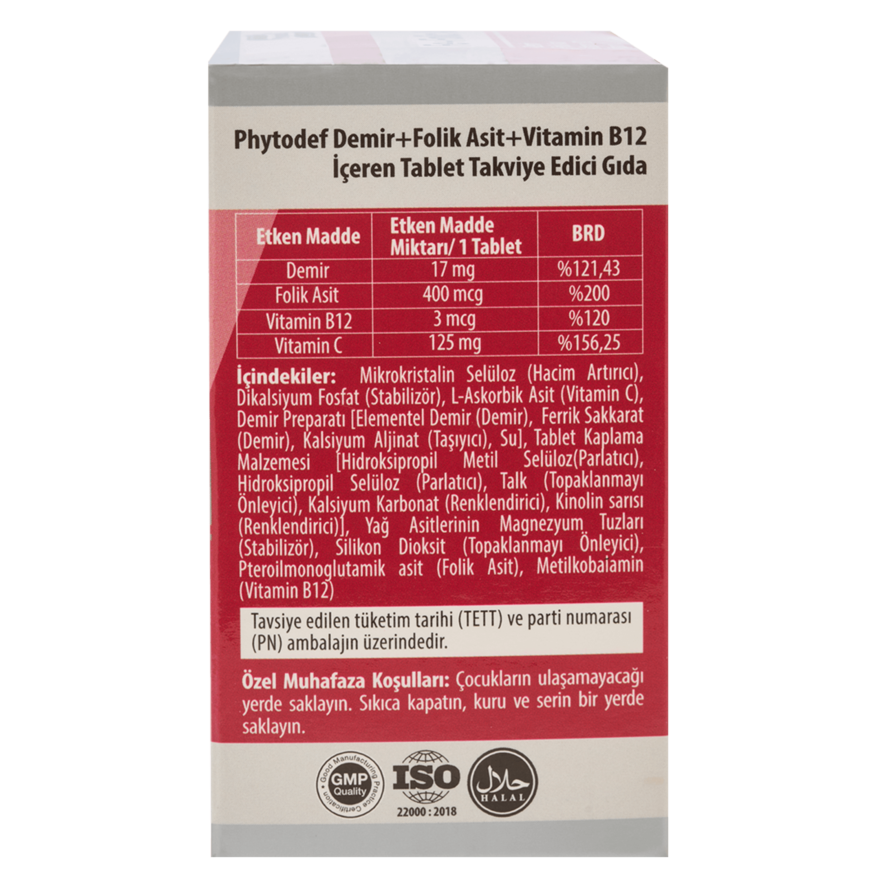 Demir + Folik Asit + Vitamin B12 + Vitamin C - 30 Tablet & Omega 3 Licaps, 500mg 60 Kapsül 330/220 Norveç Menşeli Balık Yağı, Kapsül (Balık Jelatini)