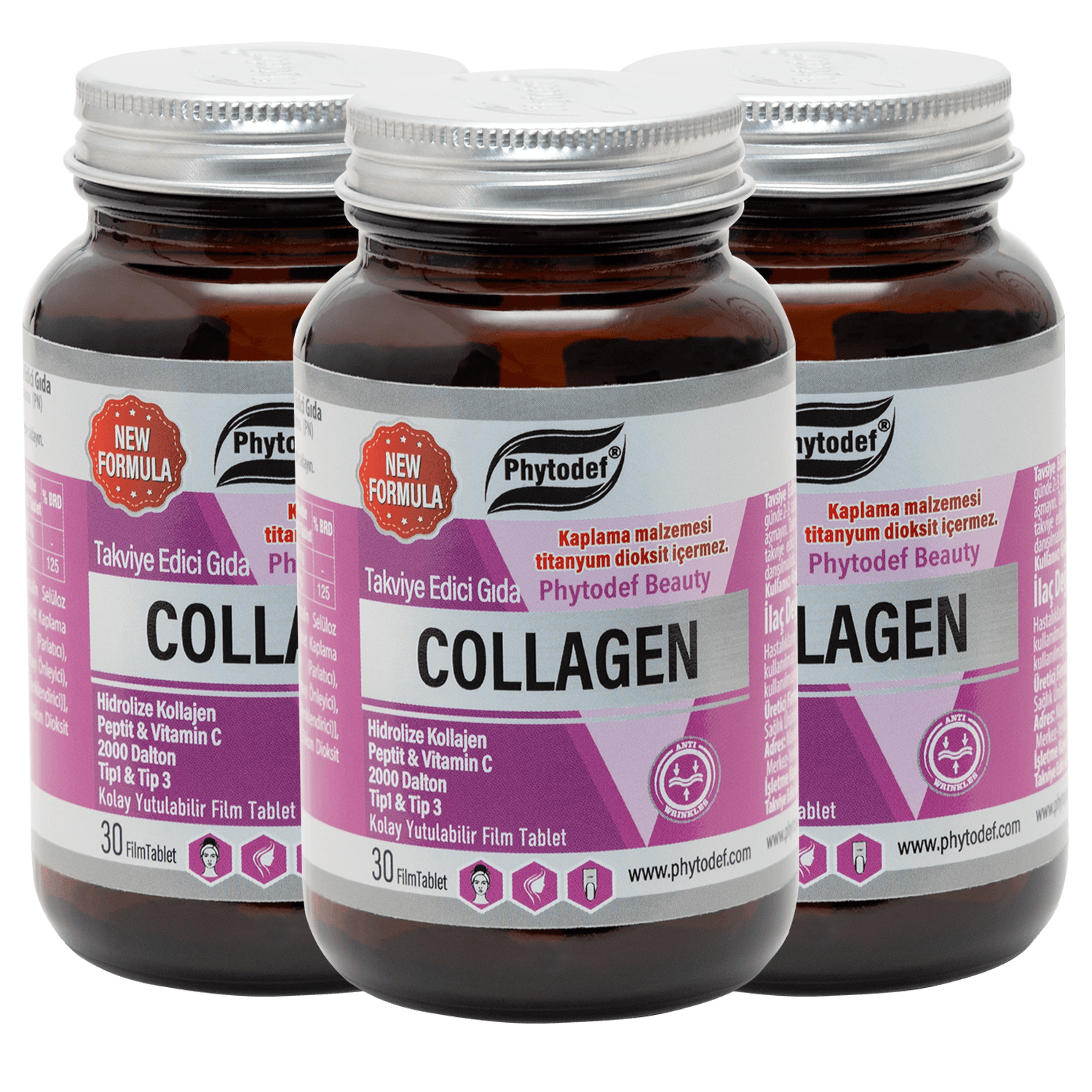 Kolajen + Vitamin C - 30 Tablet X 3 Adet