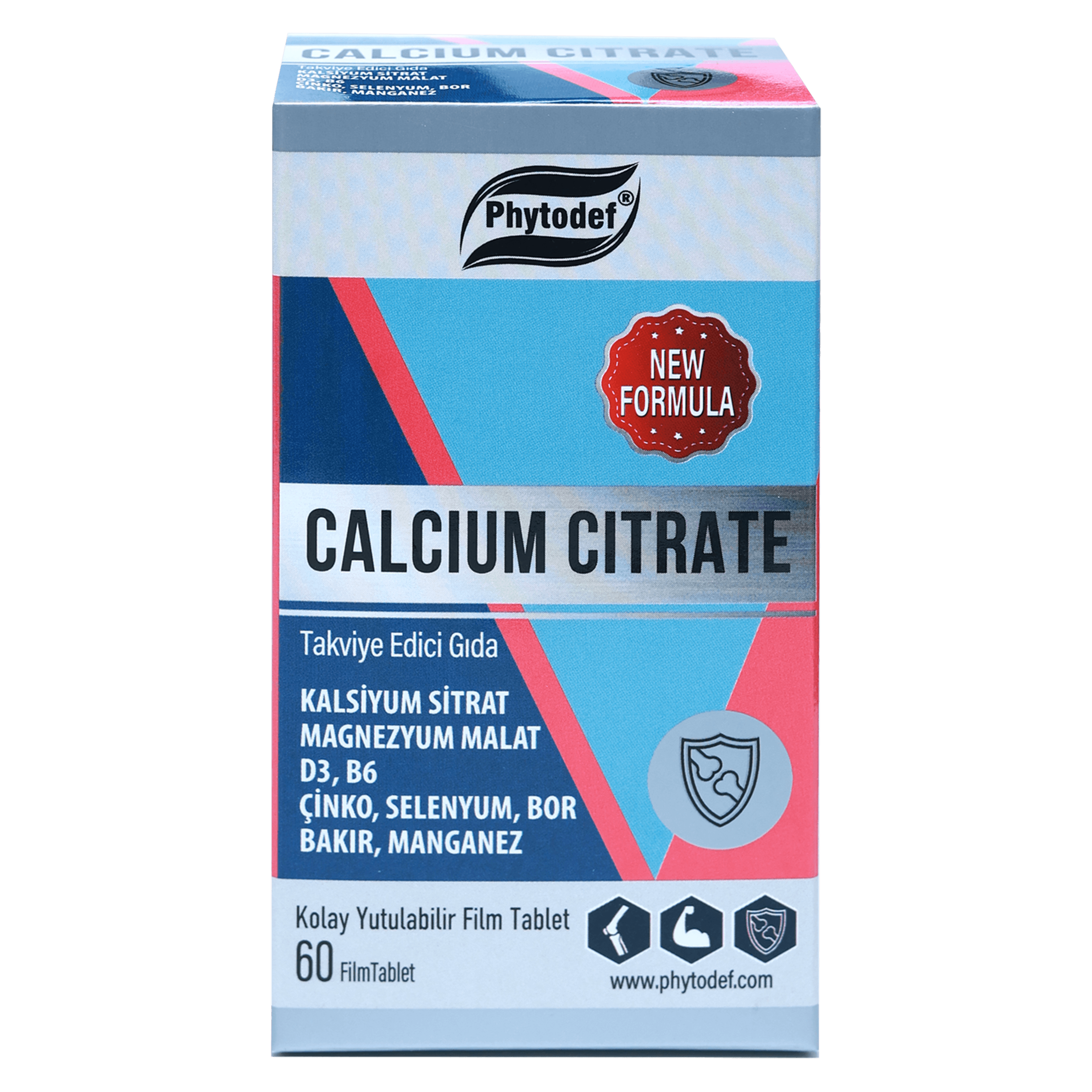 Calcium Citrate (Kalsiyum Sitrat) 60 Film Tablet