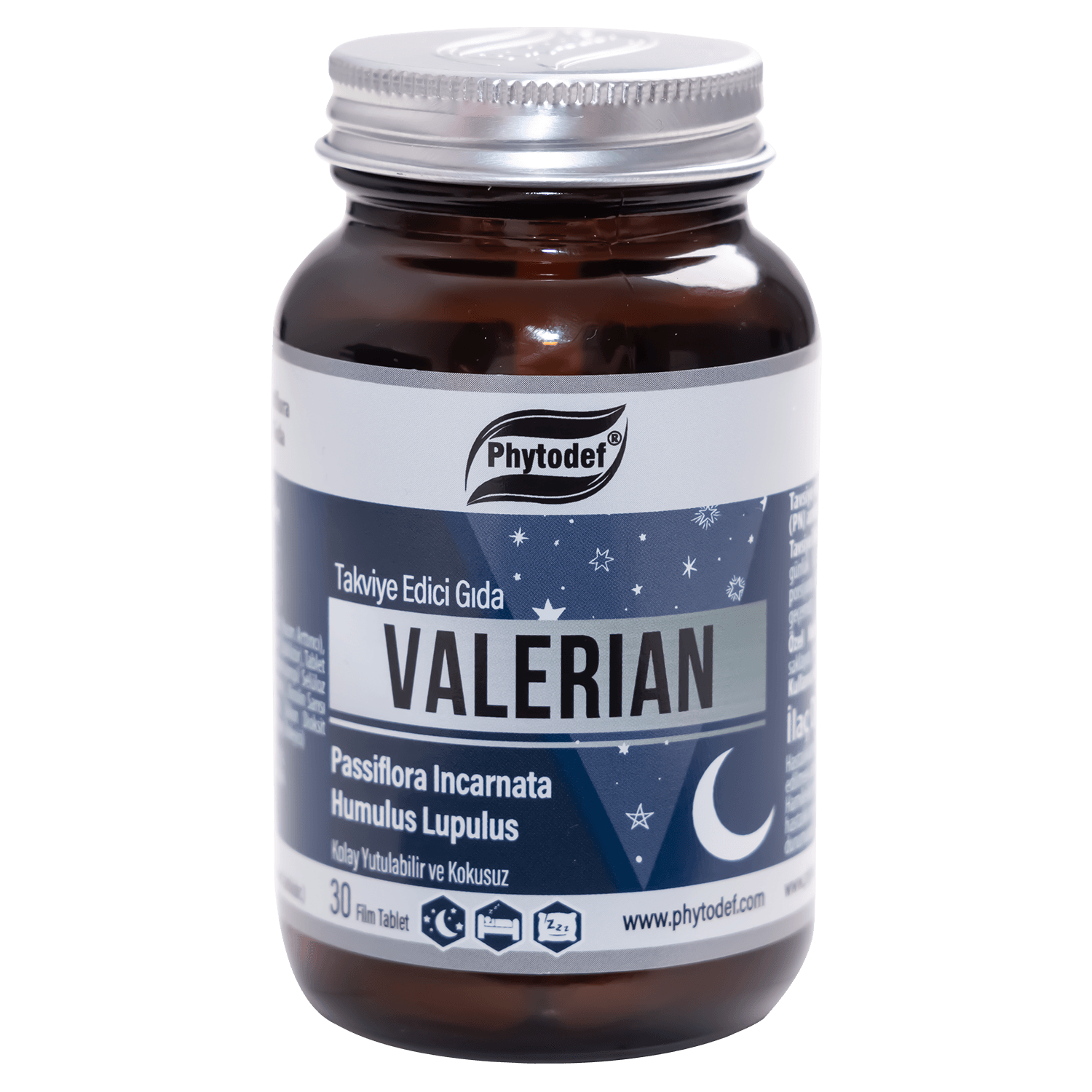 Valerian & Passiflora & Humulus lupulus (Hops) - 30 Film Tablet