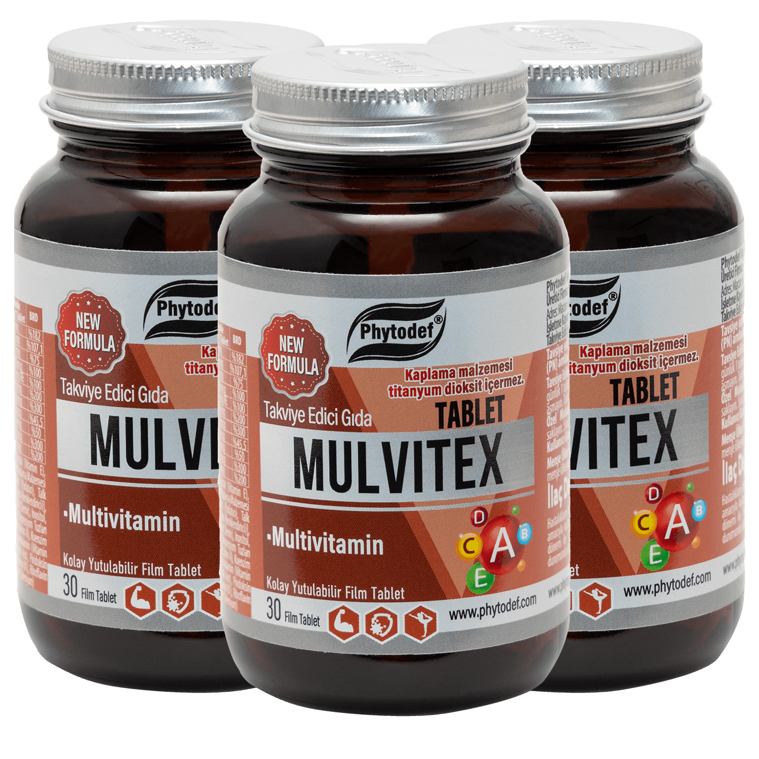 Mulvitex Multivitamin - 30 Tablet X 3 Adet