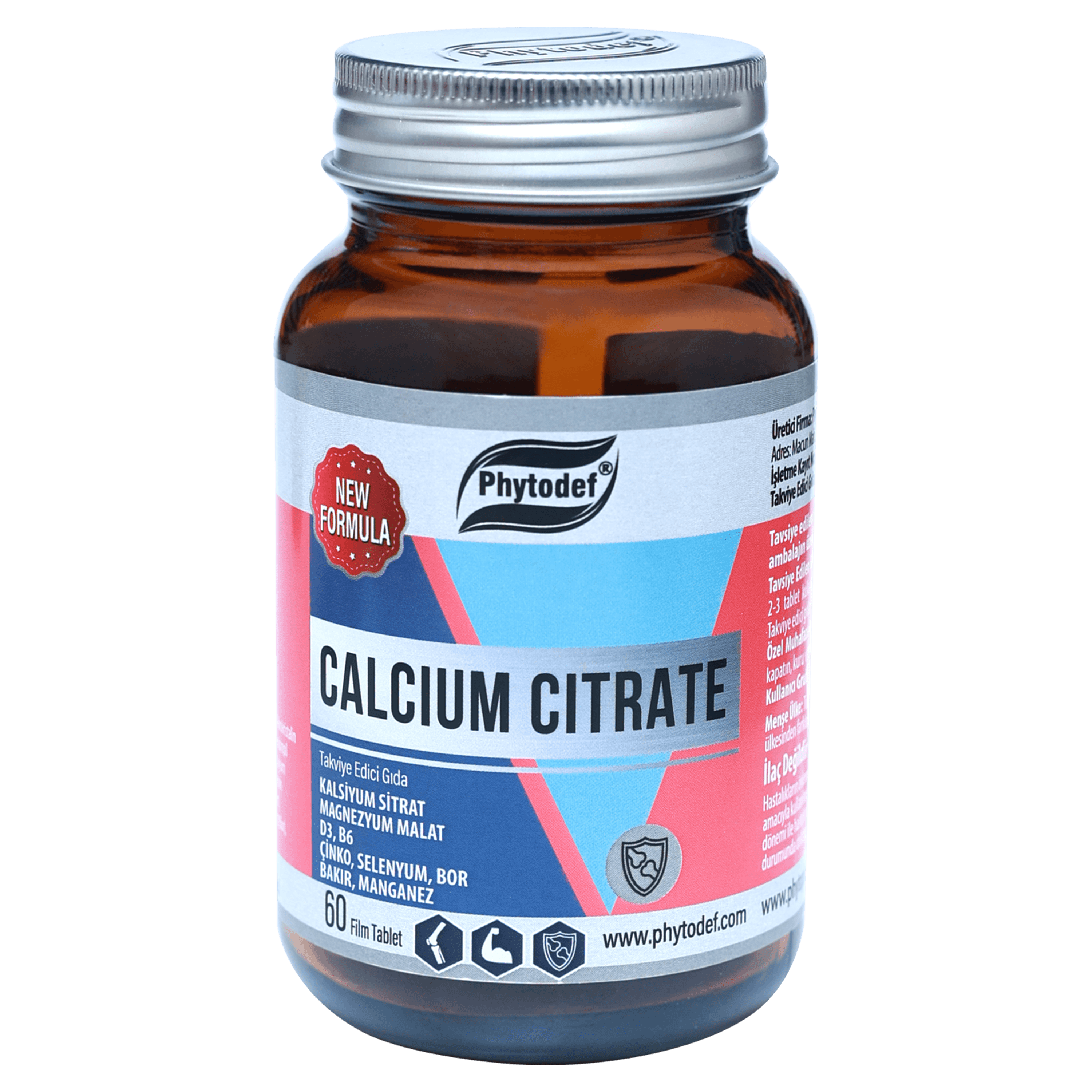 Calcium Citrate (Kalsiyum Sitrat) 60 Film Tablet