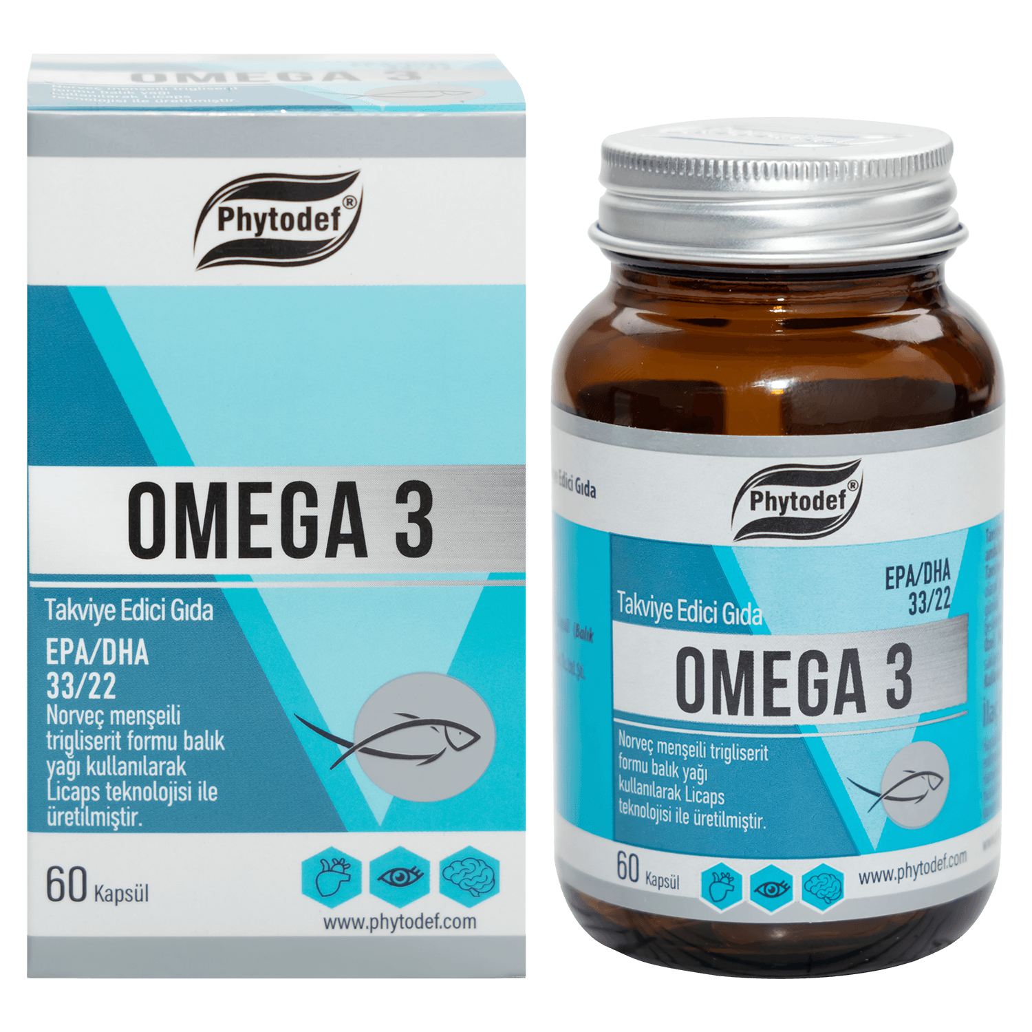 Omega 3 Licaps, 500mg 60 Kapsül 330/220 Norveç Menşeli Balık Yağı, Kapsül (Balık Jelatini)