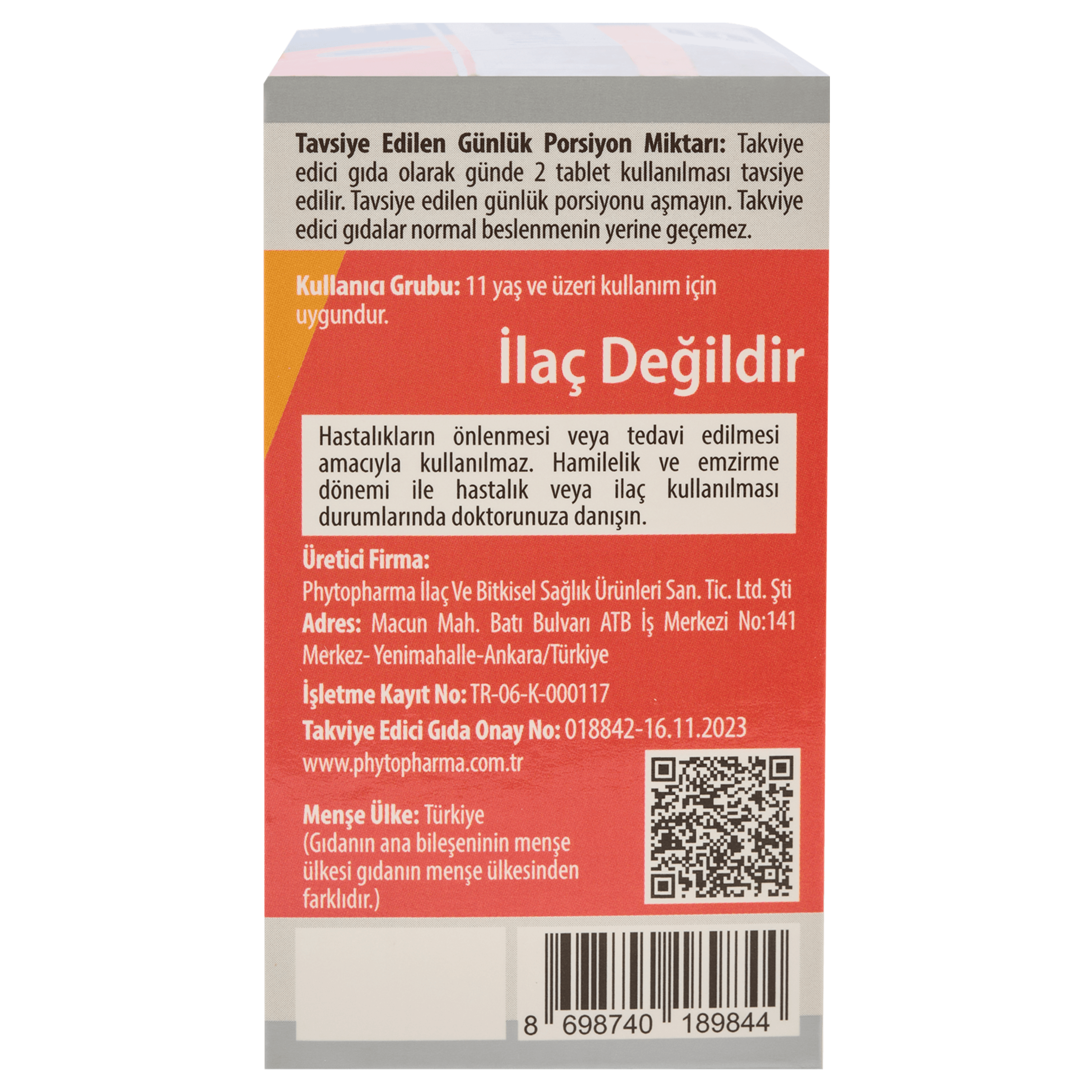 Magnodef Focus Magnezyum L-Treonat Bisglisinat Malat - 30 Film Tablet