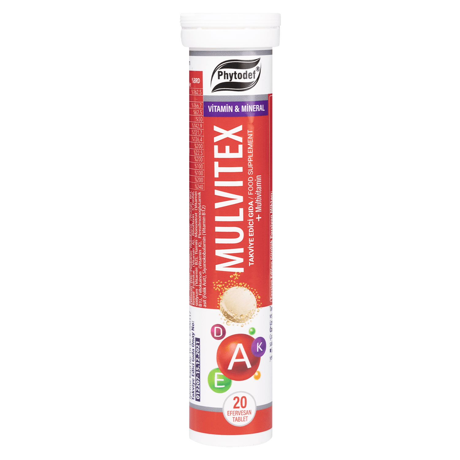 Kalsiyum Efervesan Tablet - 20 Adet X Mulvitex Multivitamin Efervesan Tablet - 20 Adet