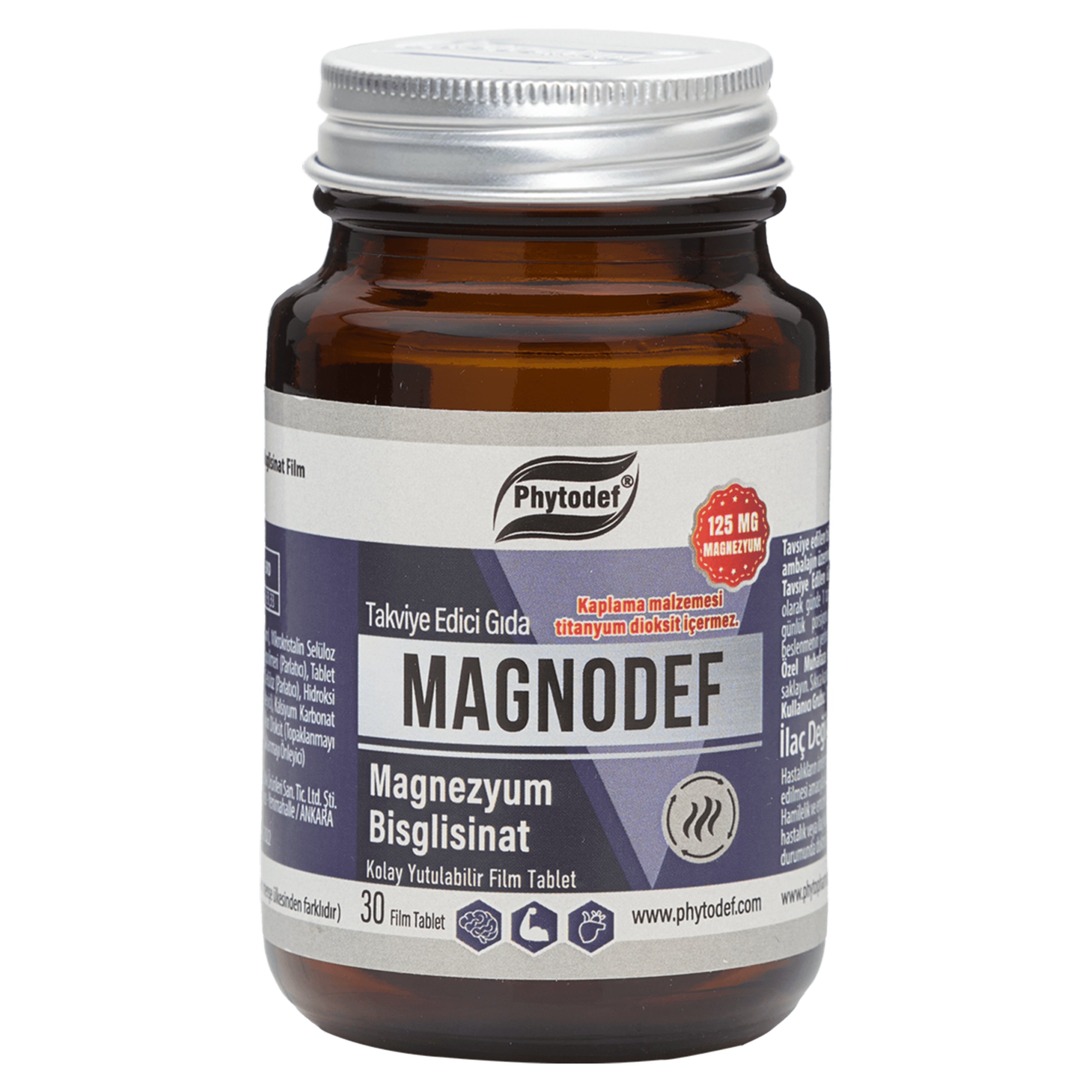 Magnodef Magnezyum Bisglisinat - 30 Tablet