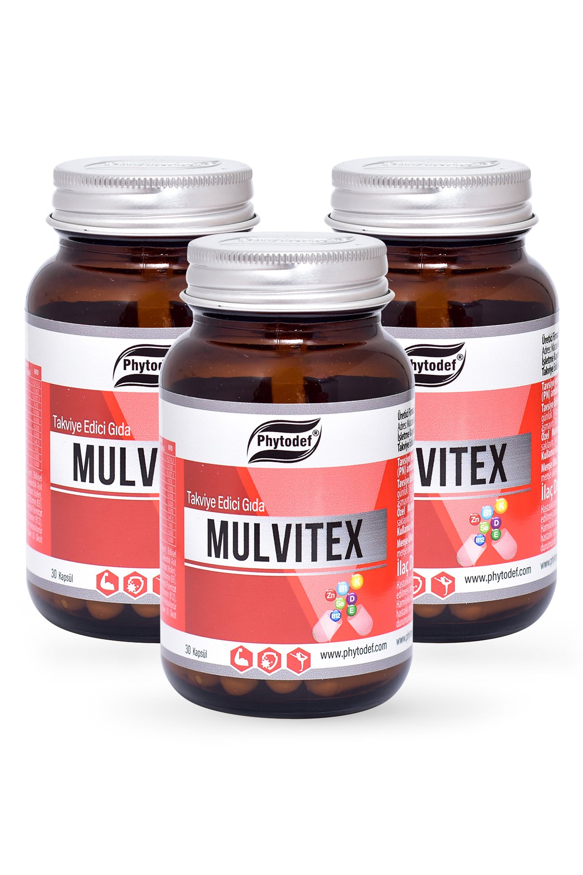 Mulvitex Multivitamin - 30 Kapsül X 3 Adet
