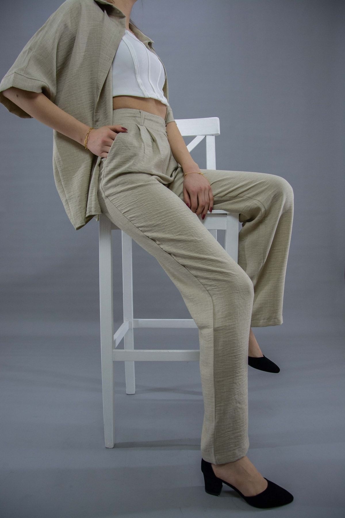 Oversize Pantolonlu Takım