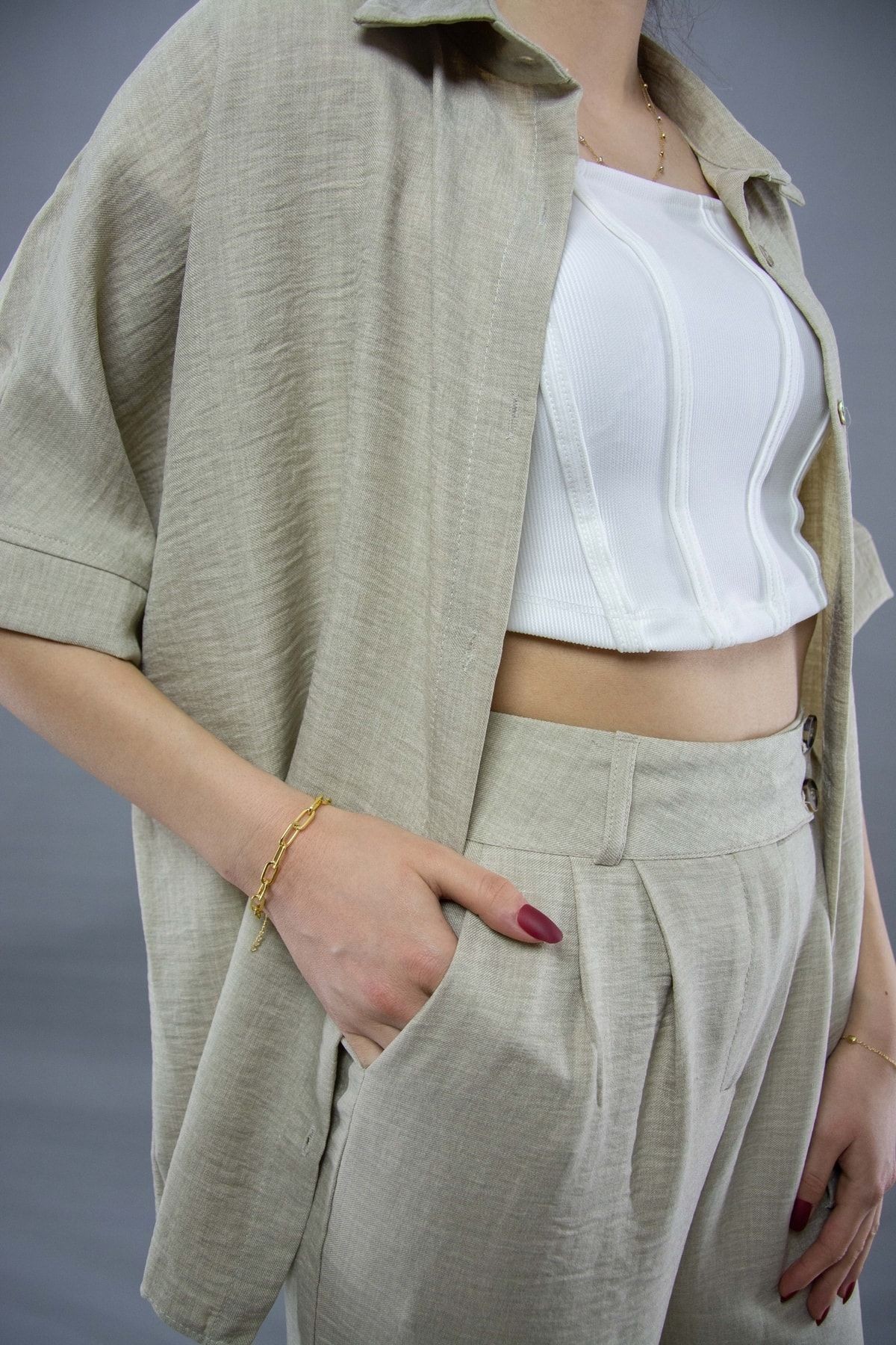 Oversize Pantolonlu Takım