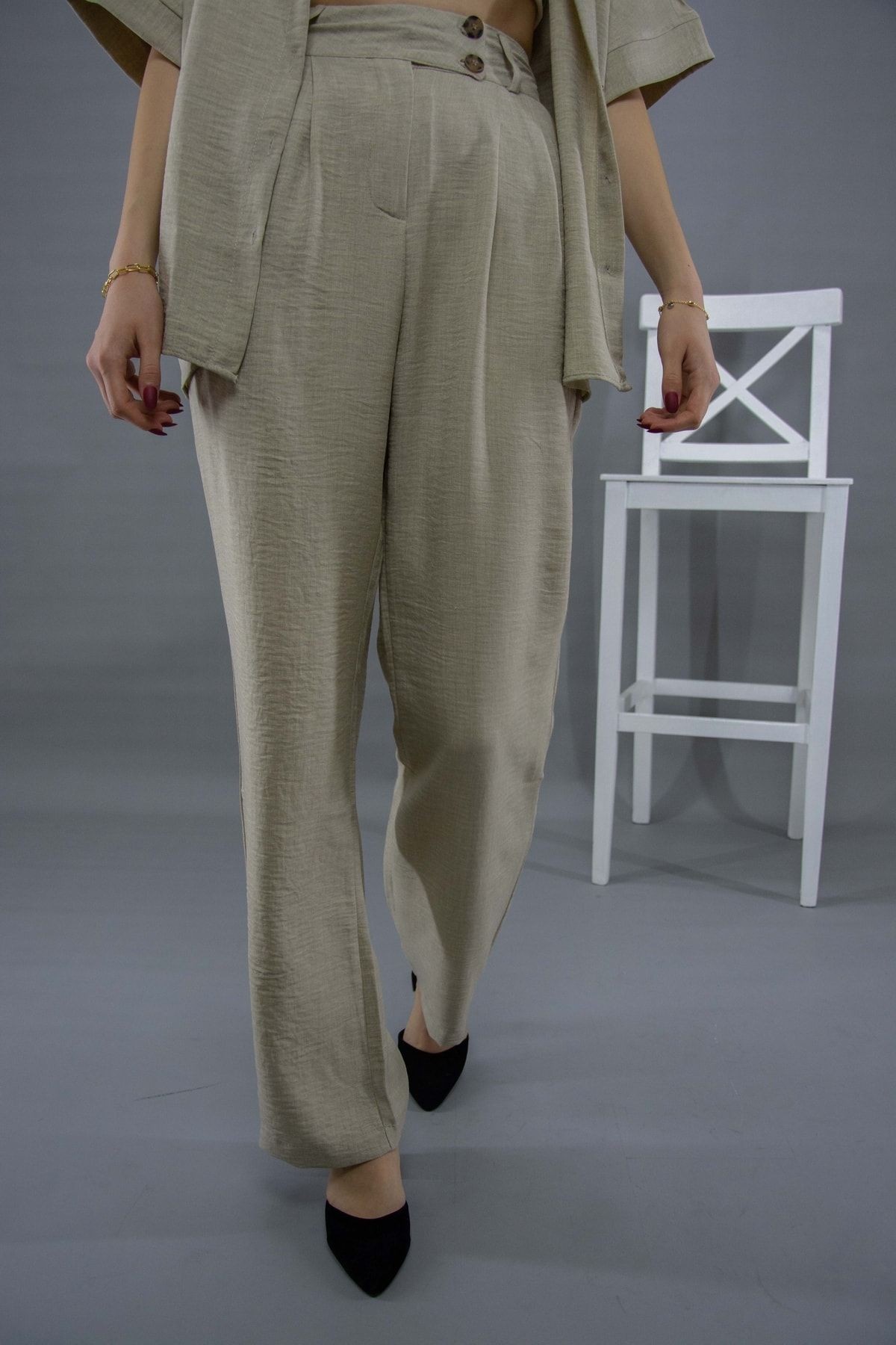 Oversize Pantolonlu Takım