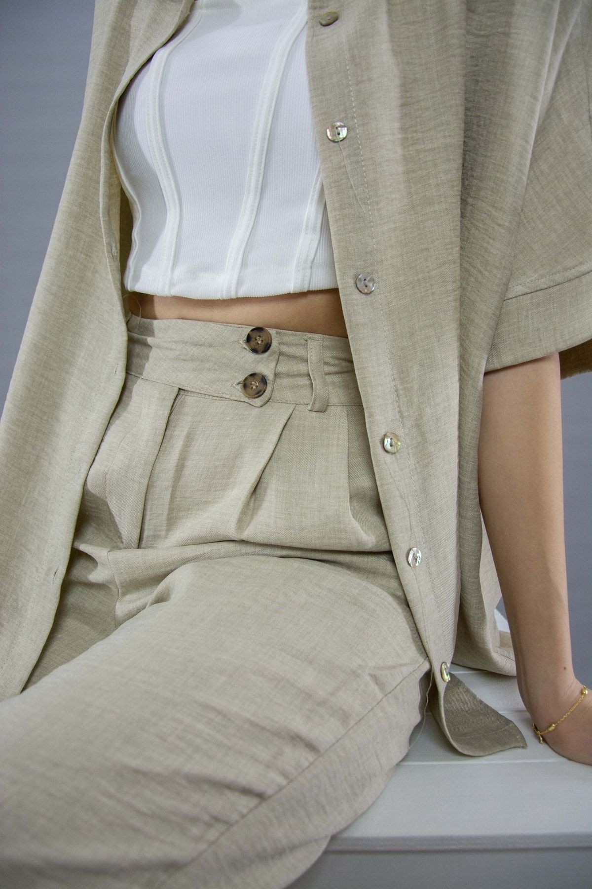 Oversize Pantolonlu Takım