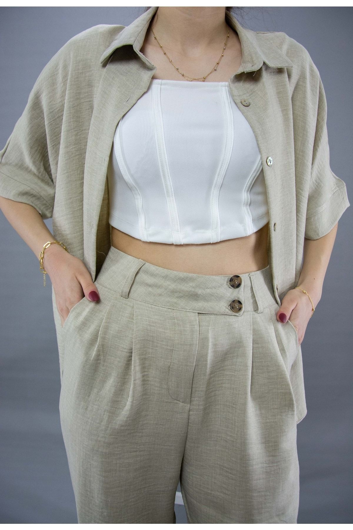 Oversize Pantolonlu Takım