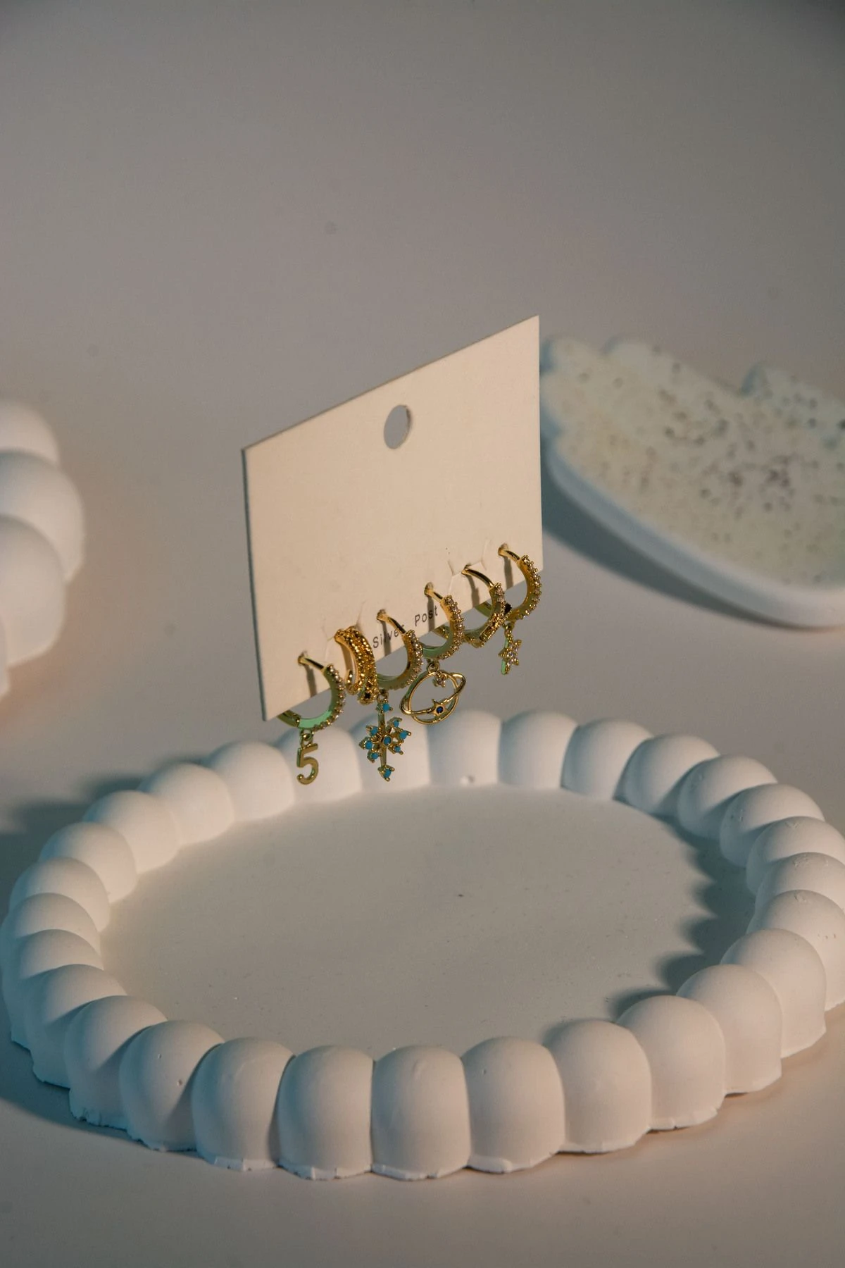 Altın Kaplama Karışık Figür 6'lı Küpe