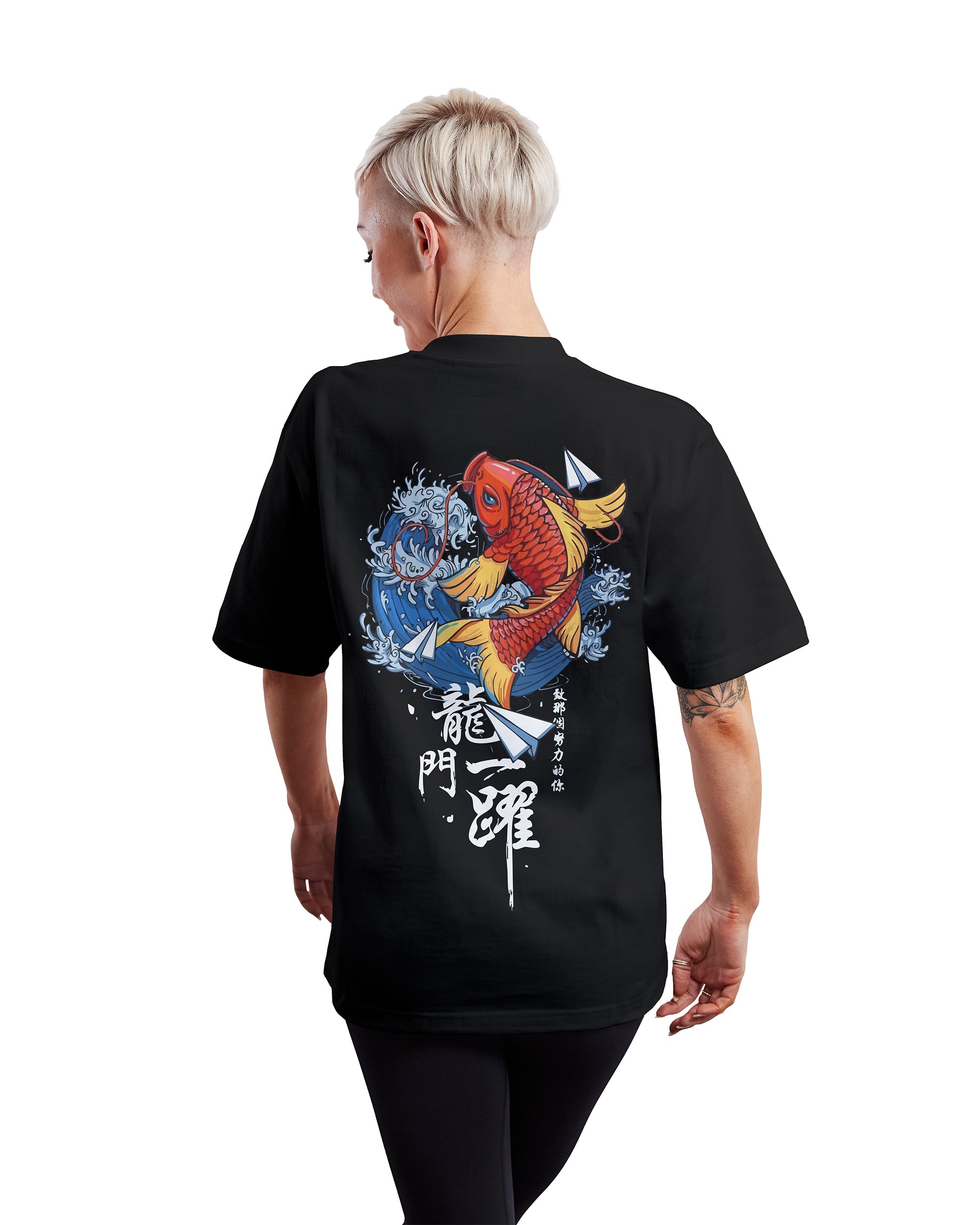 Rising Koi: The Dragon Gate Legend | T-Shirt