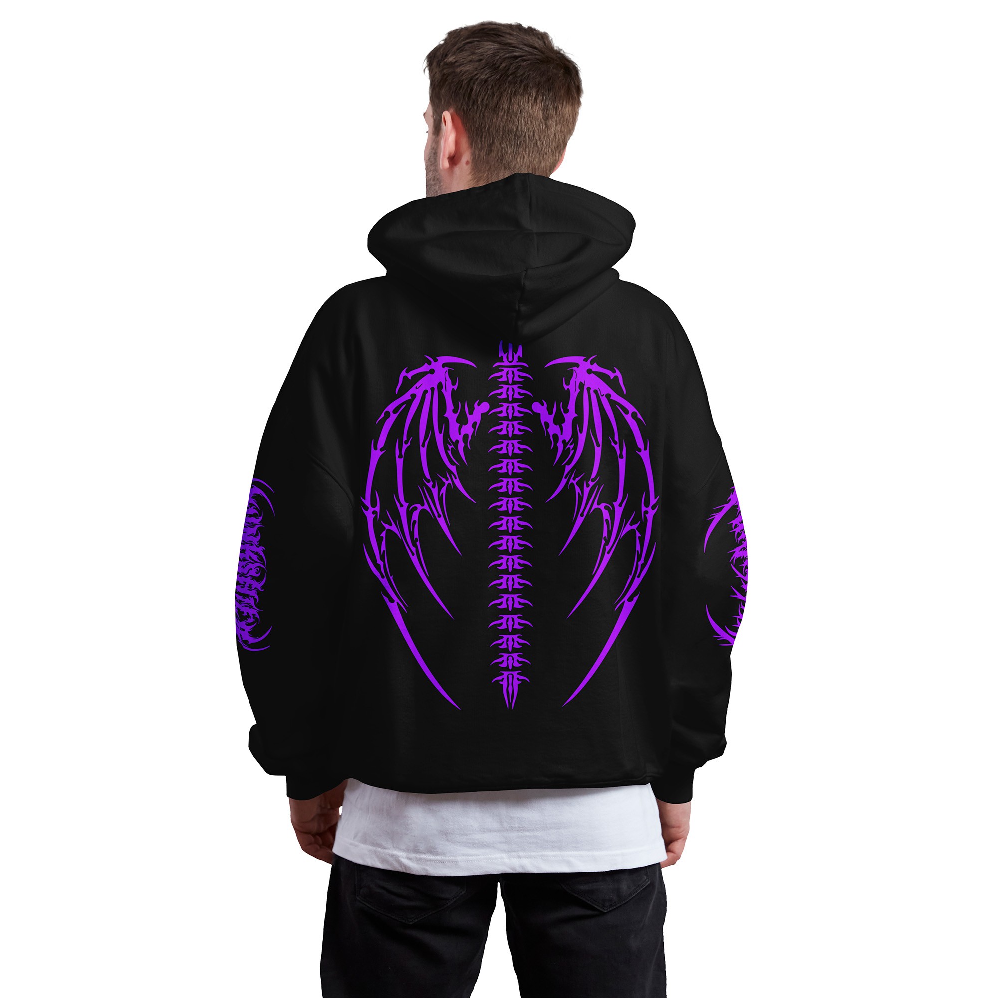 Purple Spine Wings | Hoodie