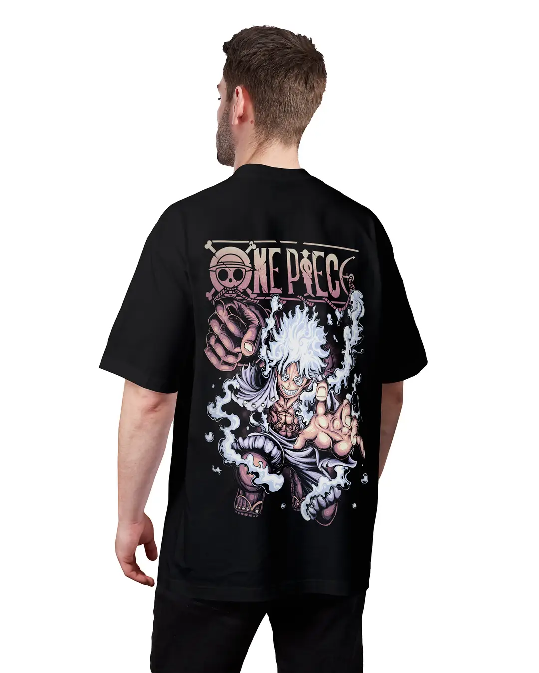 rofj collection TEE ONE PIECE 「GEAR's」M One Piece Luffy Gear 5 Tişört | Kaliteli Pamuklu, Hızlı Kargo