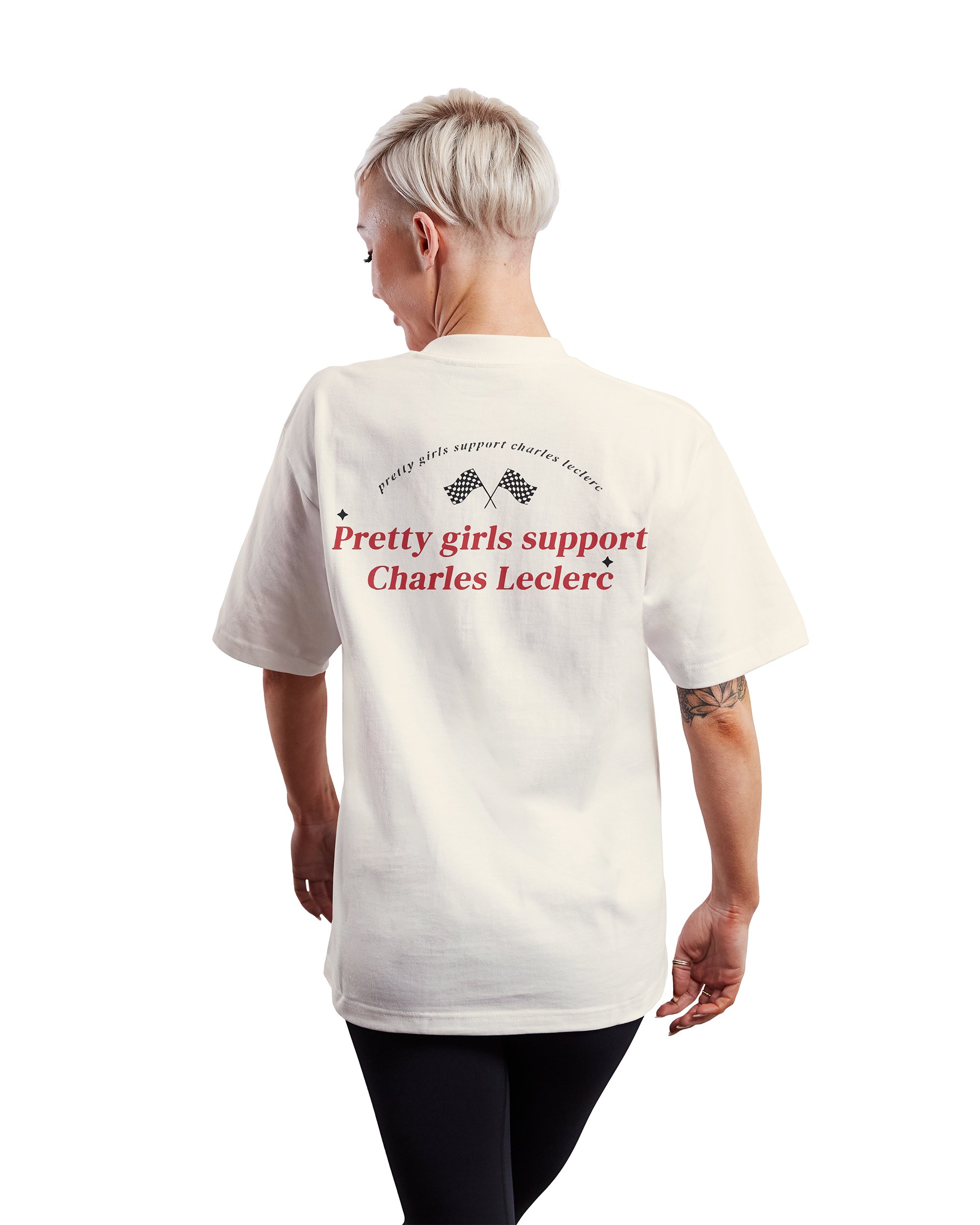 Pretty Girls Support Charles Leclerc F1 | T-Shirt