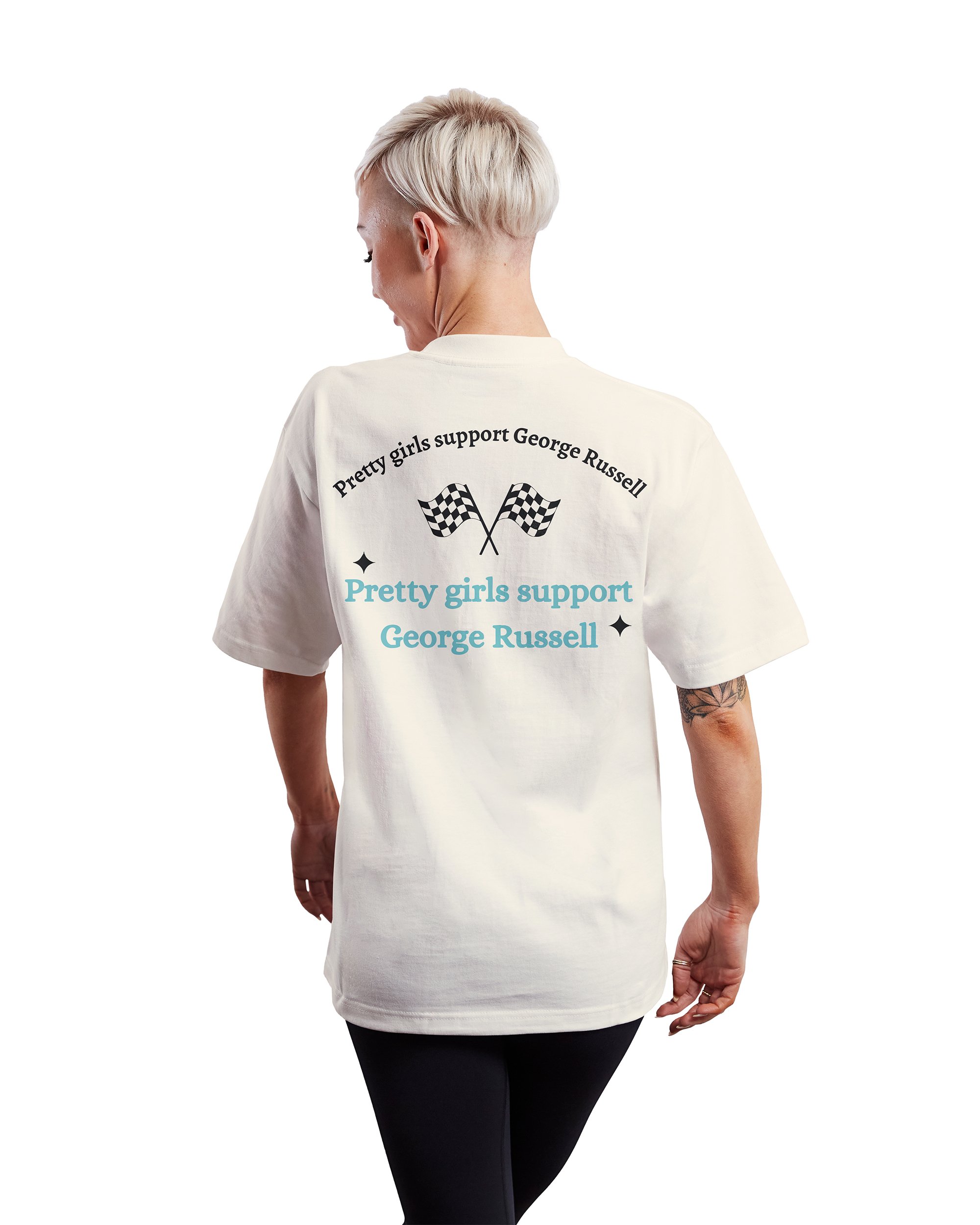 Pretty Girls Support George Russel F1 | T-Shirt