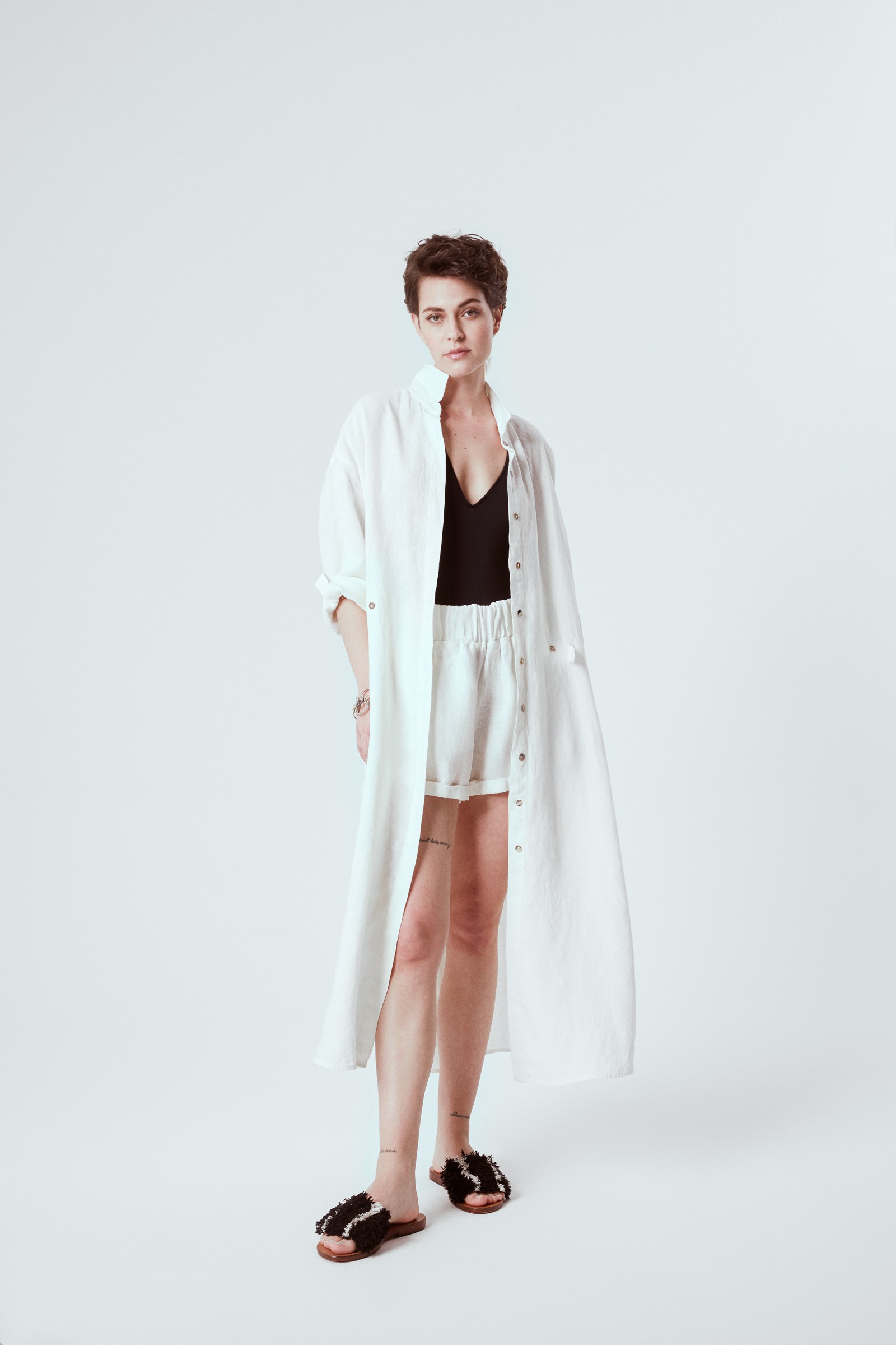 NO14 LINEN GÖMLEK ELBİSE