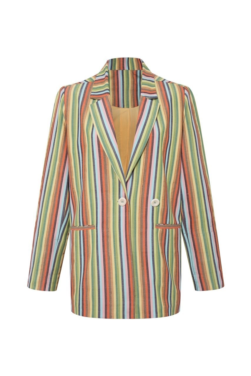 GİYİ SPRING STRIPS BLAZER CEKET