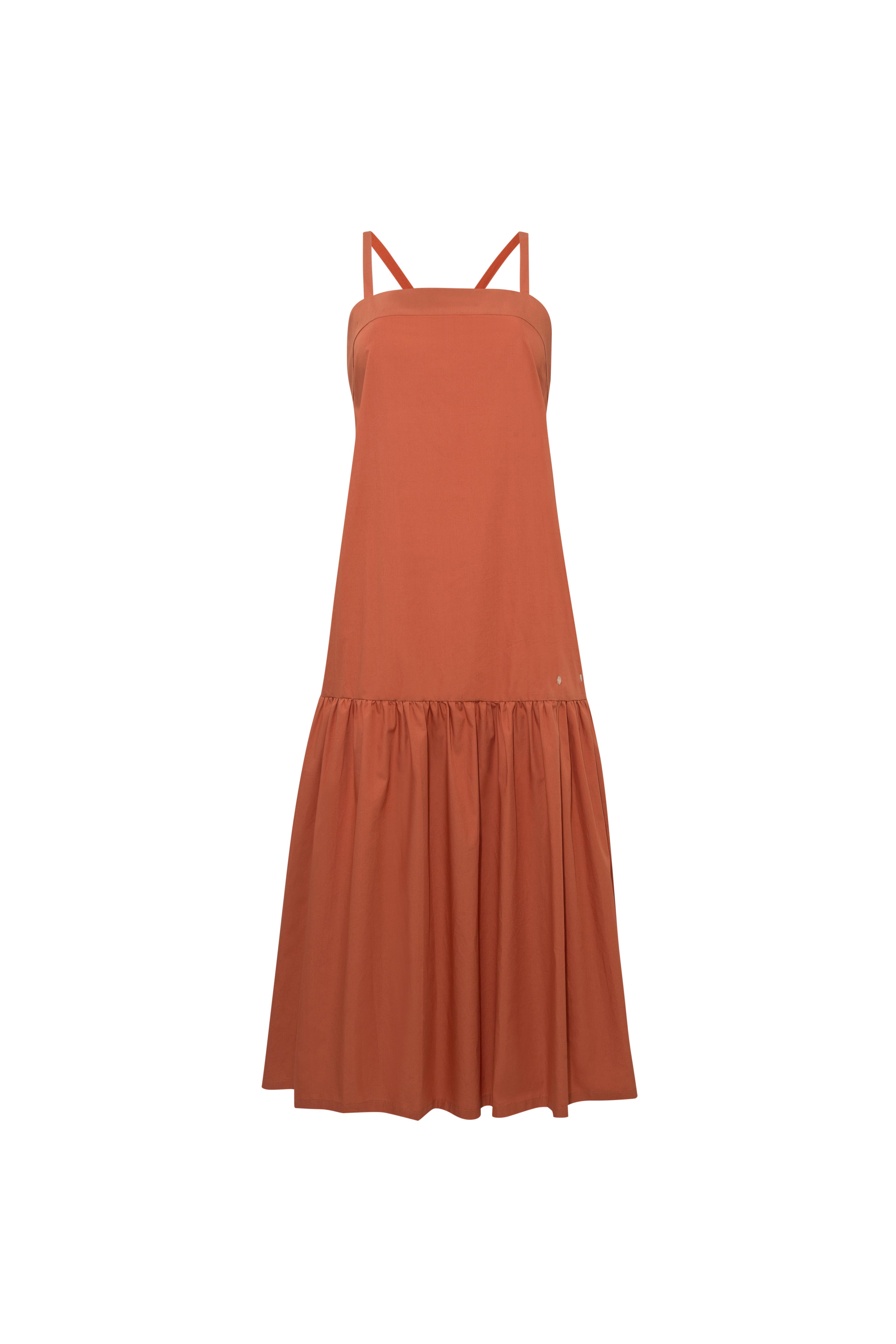 NO13 PICNIC ELBİSE - Turuncu