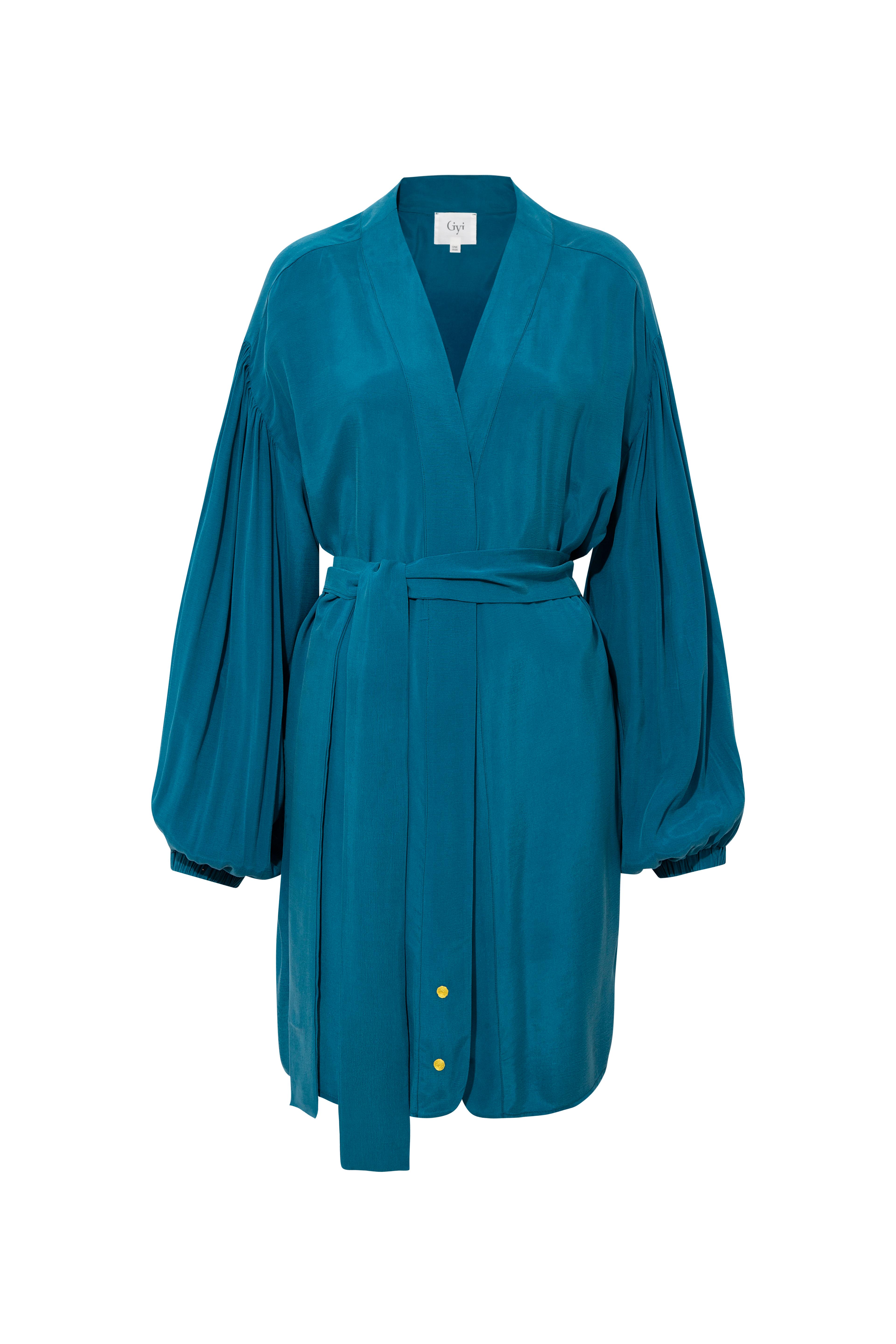 BREEZE KIMONO MİNİ - Turkuaz
