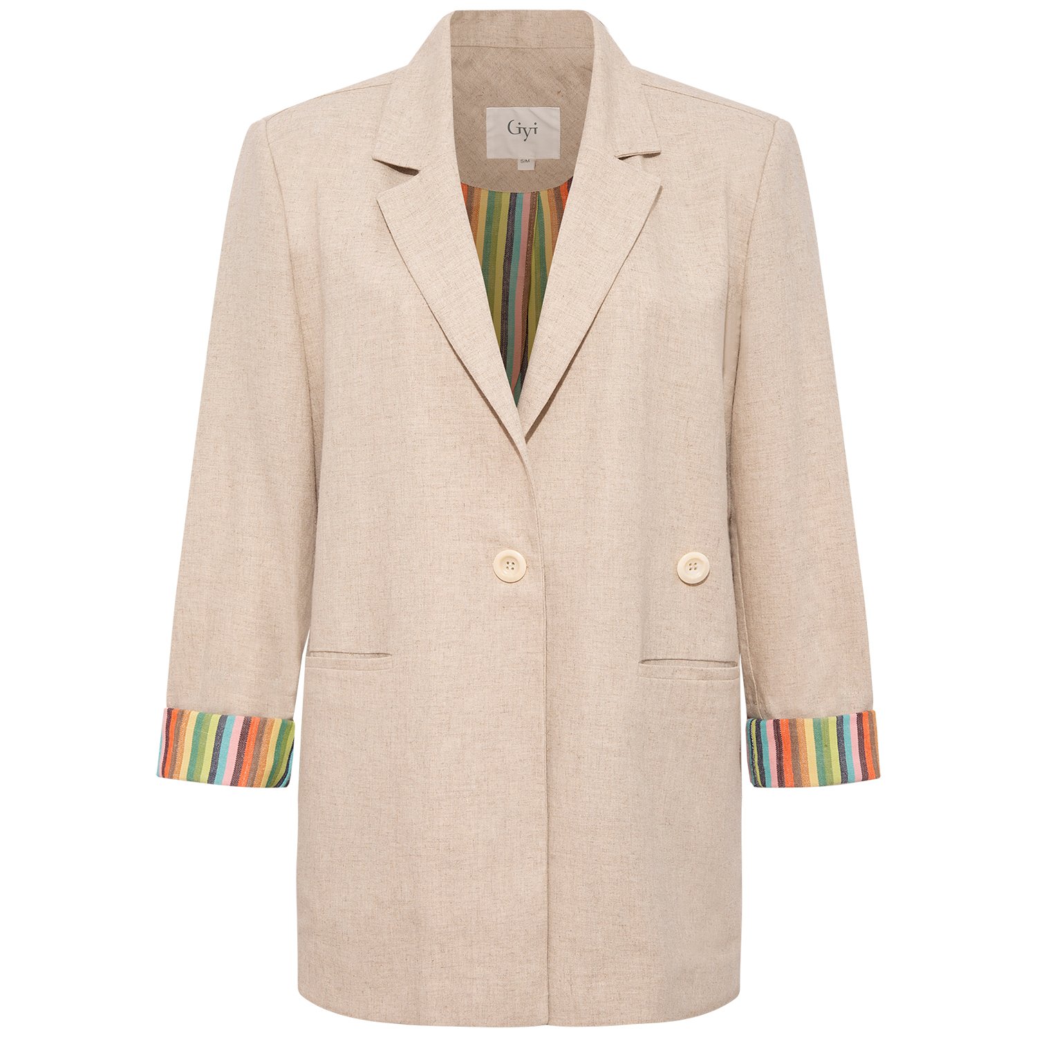 GİYİ LINEN-COTTON BLAZER CEKET