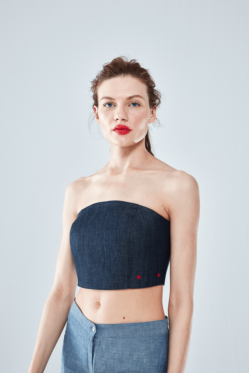 DENİM LACE BÜSTİYER