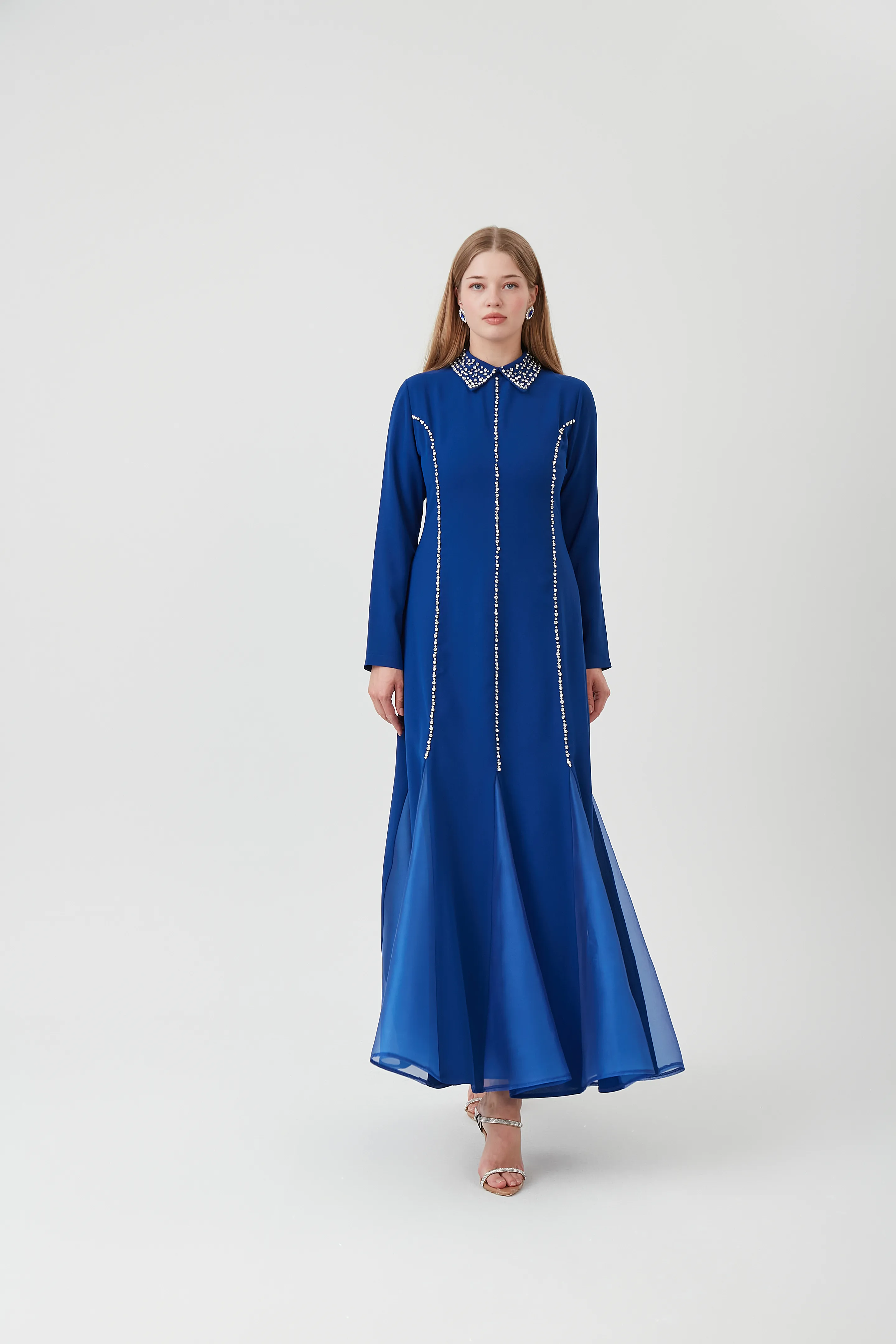 ZÜMRE TAŞLI ABİYE ELBİSE