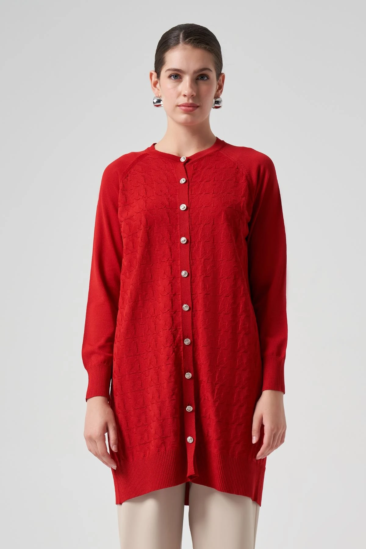 Kazayağı Desen Kırmızı