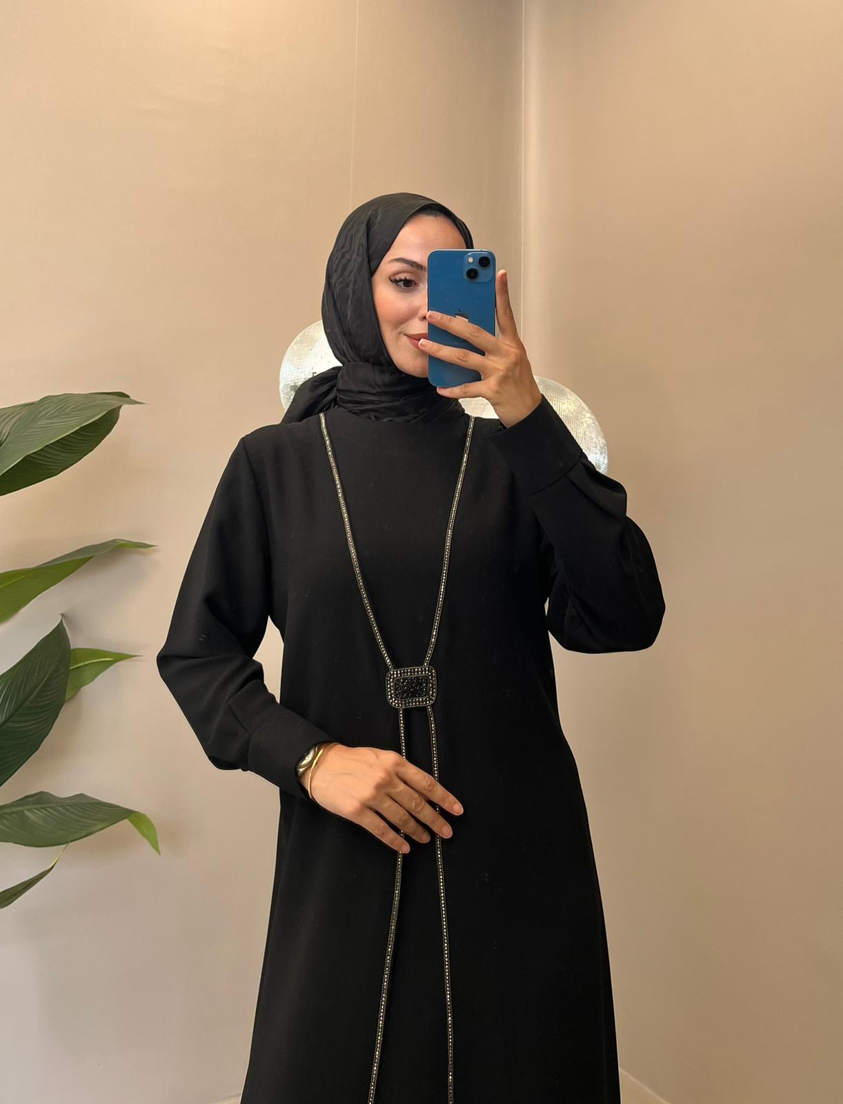 Ahsen Model Elbise - SİYAH