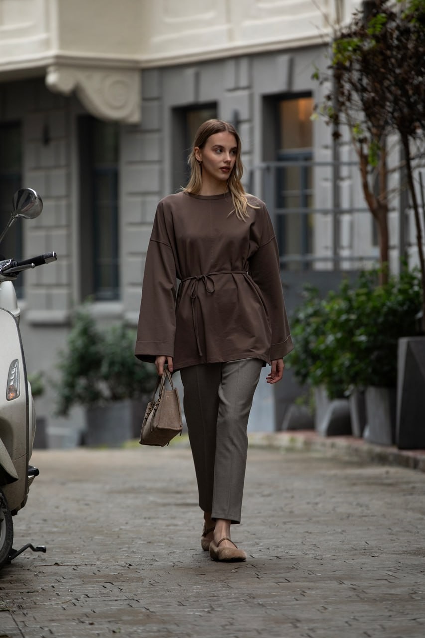 Soft Tunik Kahverengi
