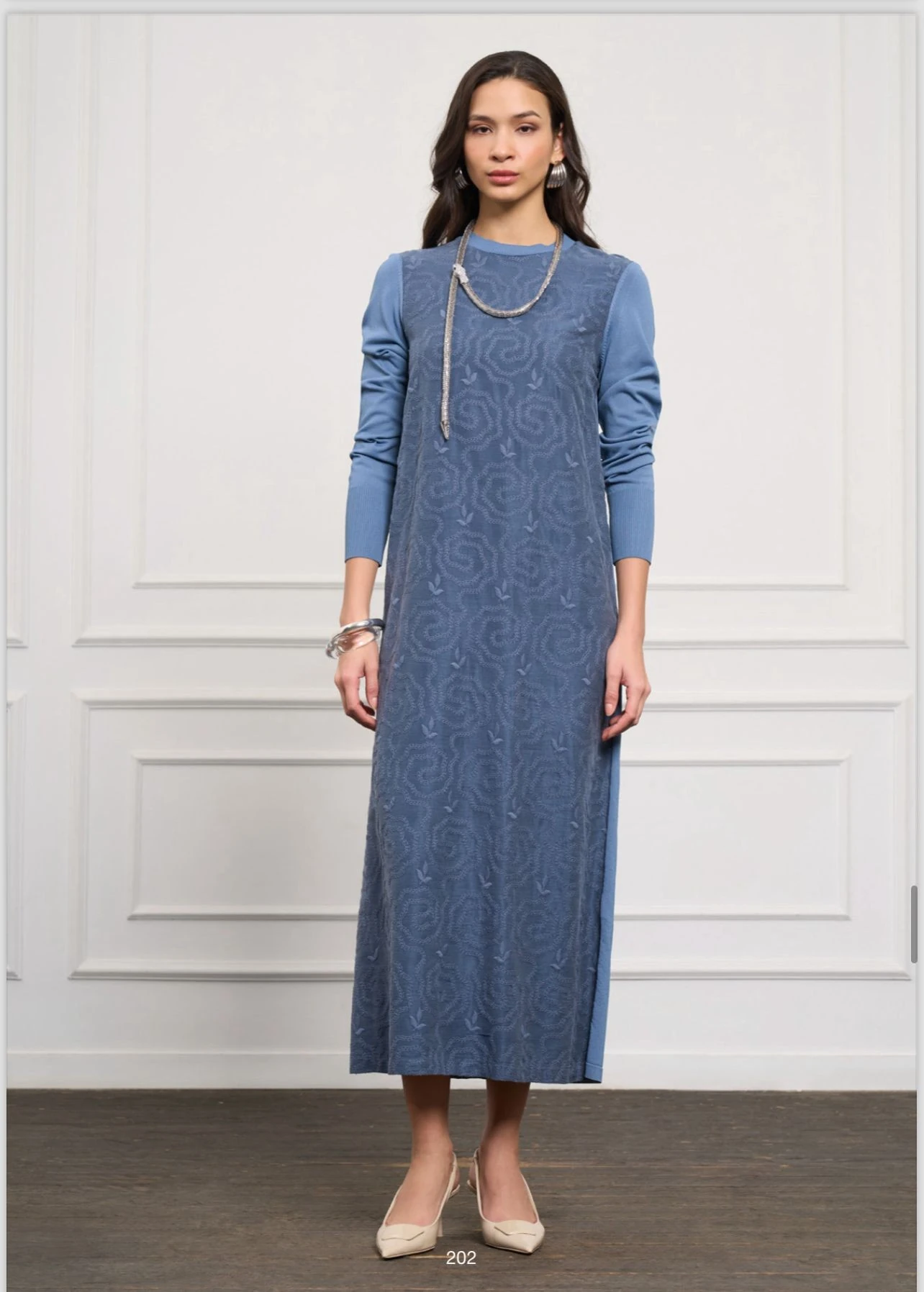 Afitap Elbise Buz Mavisi