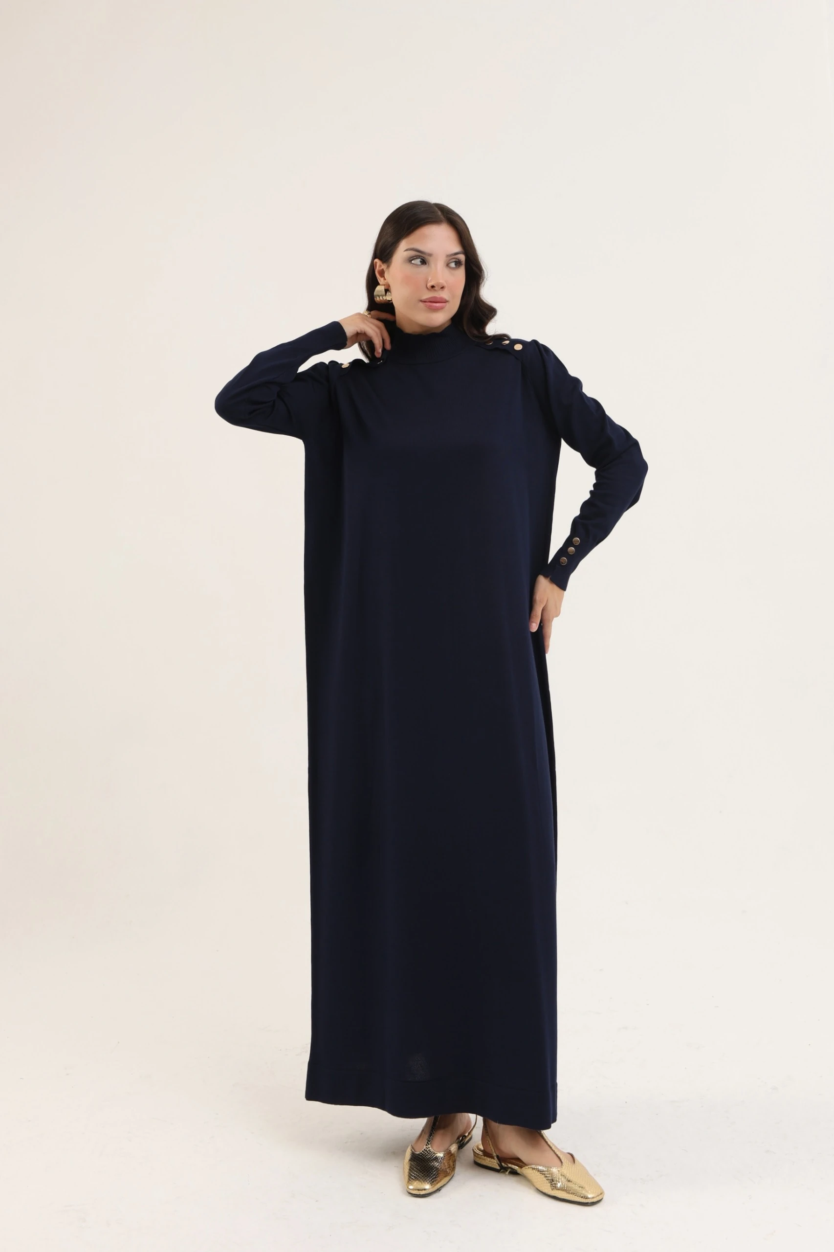 Candy Elbise Lacivert