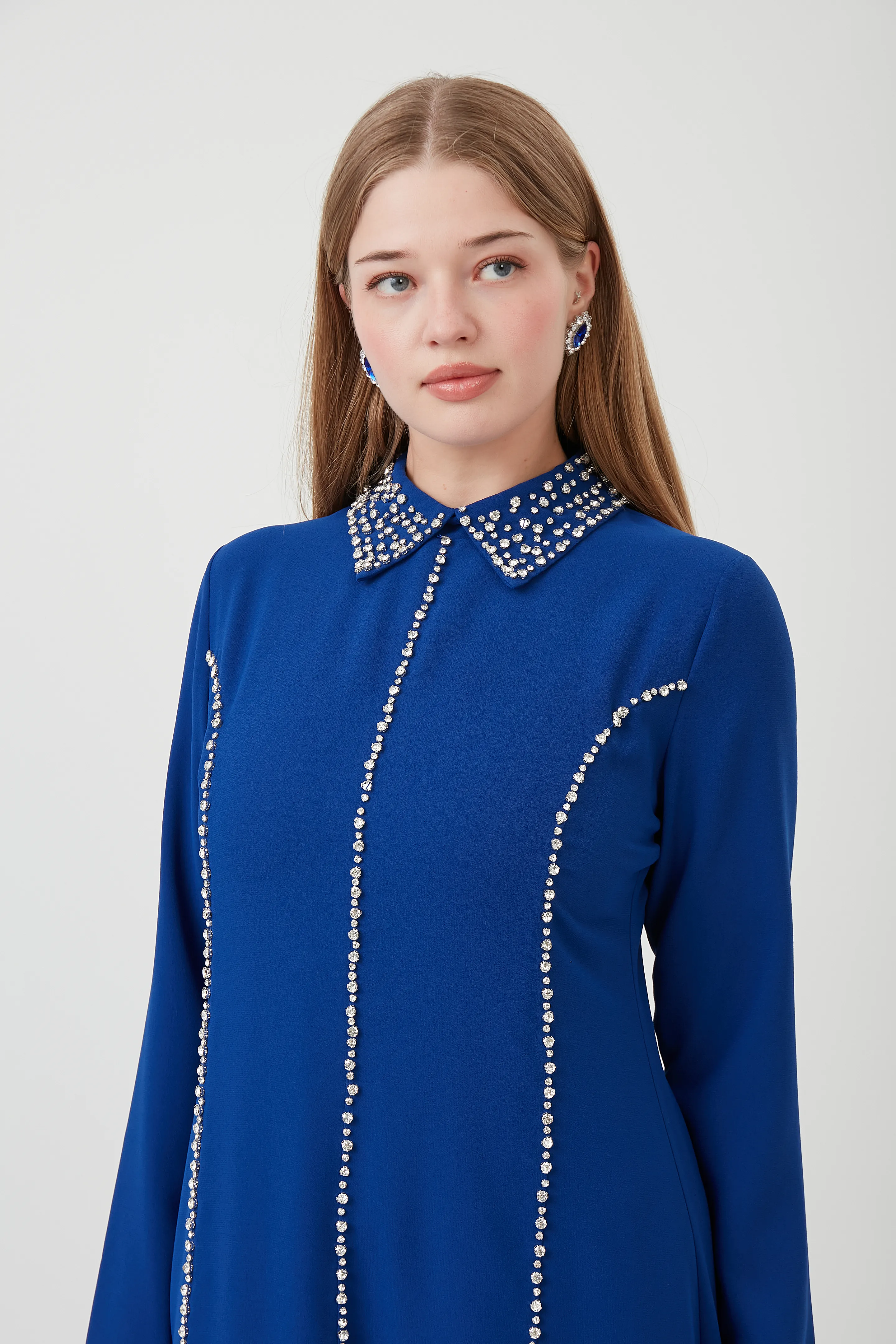 ZÜMRE TAŞLI ABİYE ELBİSE