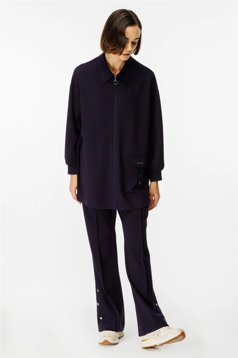 Shiney Aksesuar Detaylı Takım Lacivert